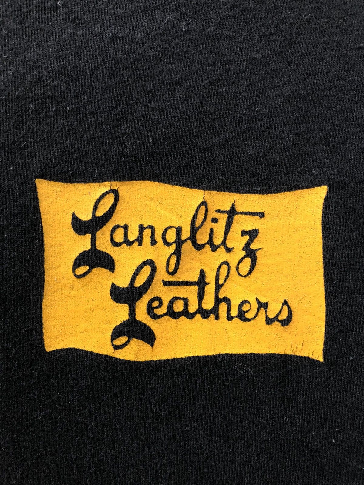 Vanson Leathers Langlitz Leather Usa Double Sided Black Ls tee Size US S / EU 44-46 / 1 - 4 Thumbnail