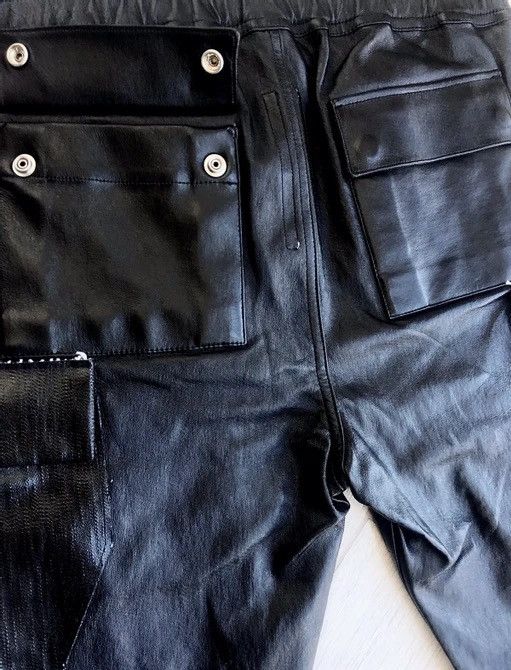 Rick Owens SAMPLE 💥 FULL LEATHER RUNWAY CARGO PANTS LARRY ASAP TRAVIS Size US 34 / EU 50 - 15 Thumbnail