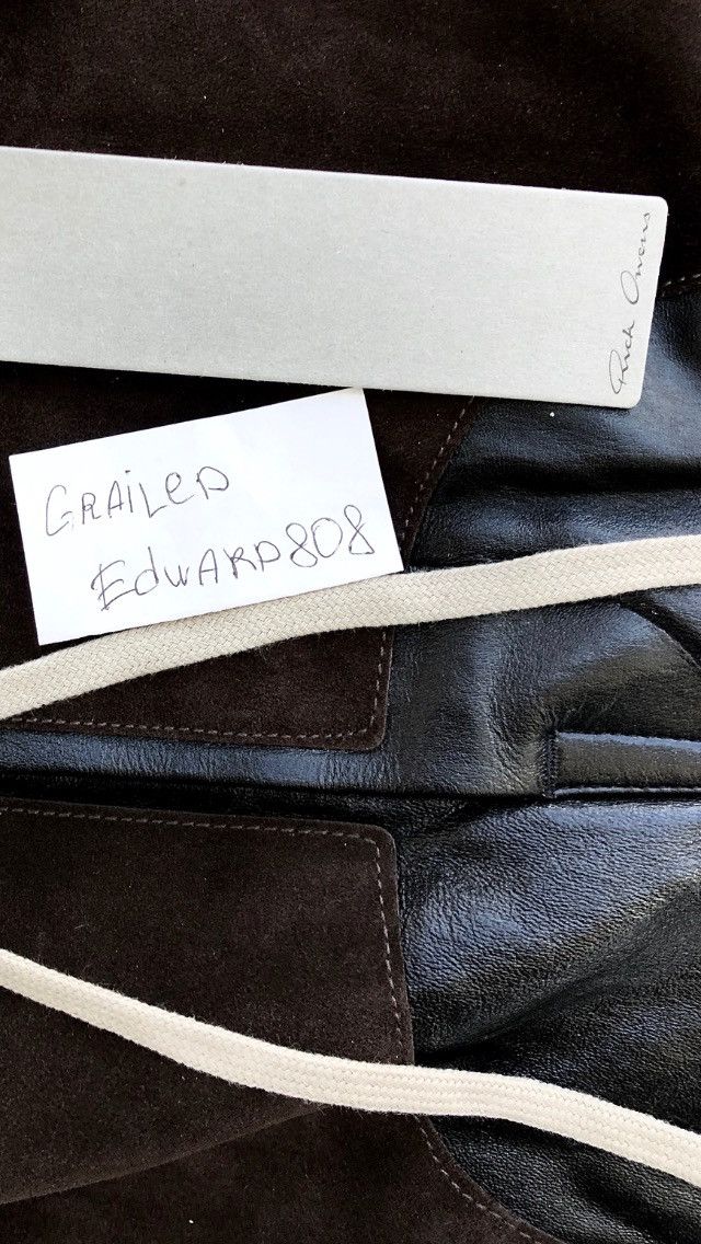 Rick Owens SAMPLE 💥 FULL LEATHER RUNWAY CARGO PANTS LARRY ASAP TRAVIS Size US 34 / EU 50 - 20 Thumbnail