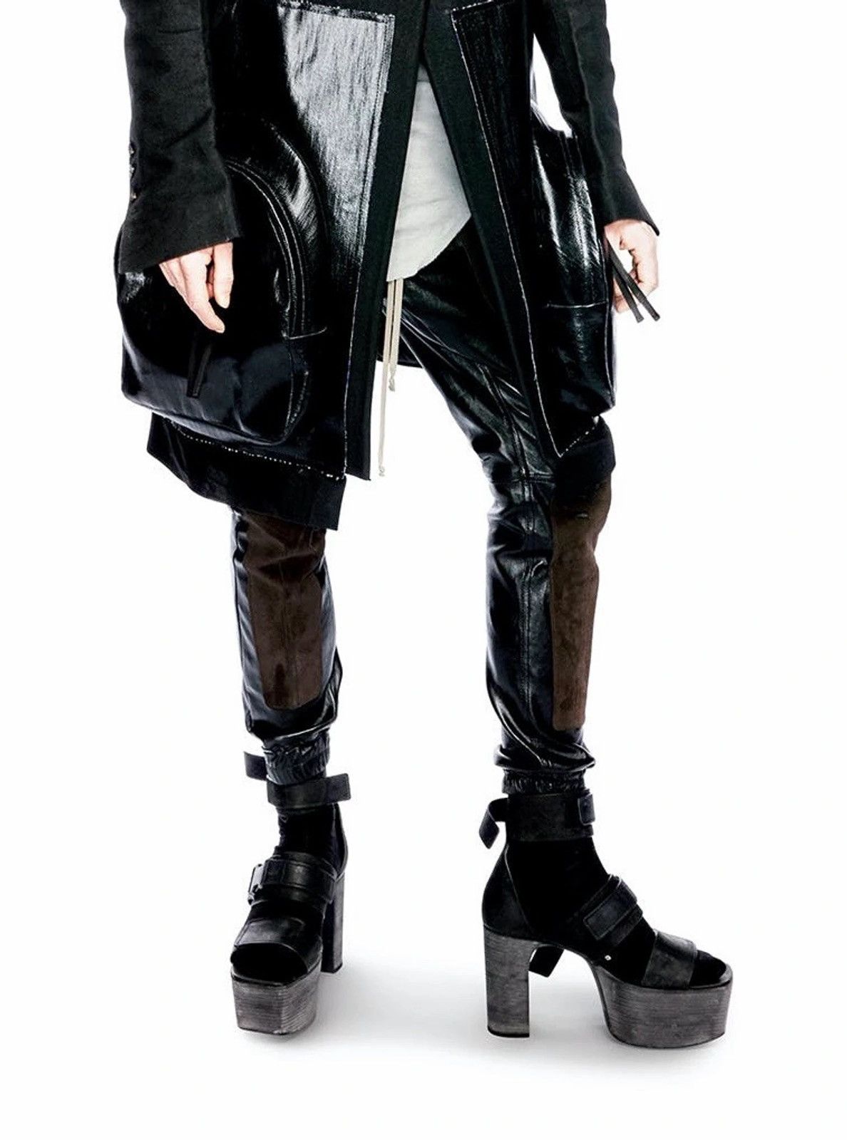 Rick Owens SAMPLE 💥 FULL LEATHER RUNWAY CARGO PANTS LARRY ASAP TRAVIS Size US 34 / EU 50 - 7 Thumbnail