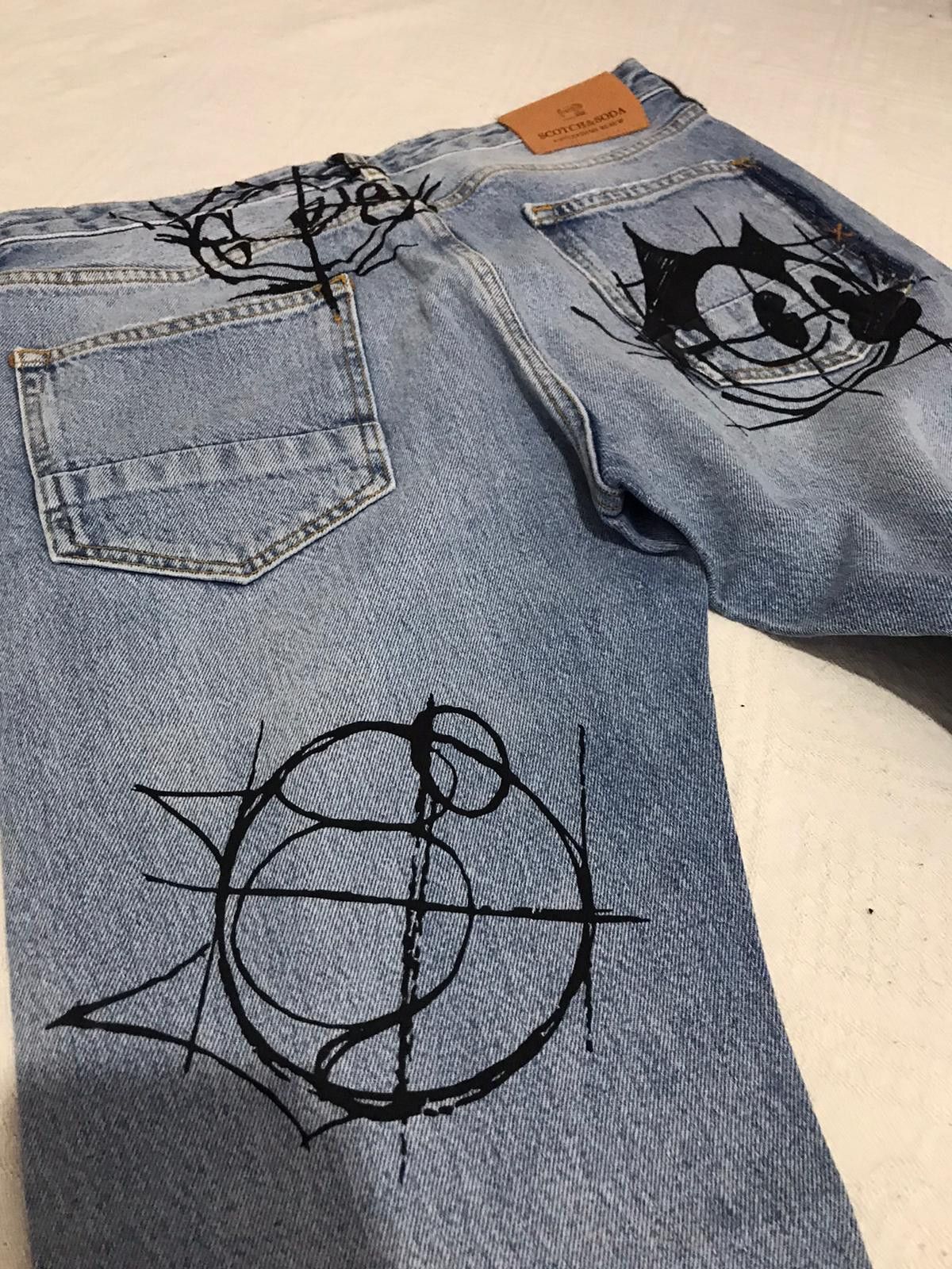 Scotch & Soda St48 - Scotch & Soda Ralston Felix Cat Denim Jean Size US 29 - 13 Thumbnail
