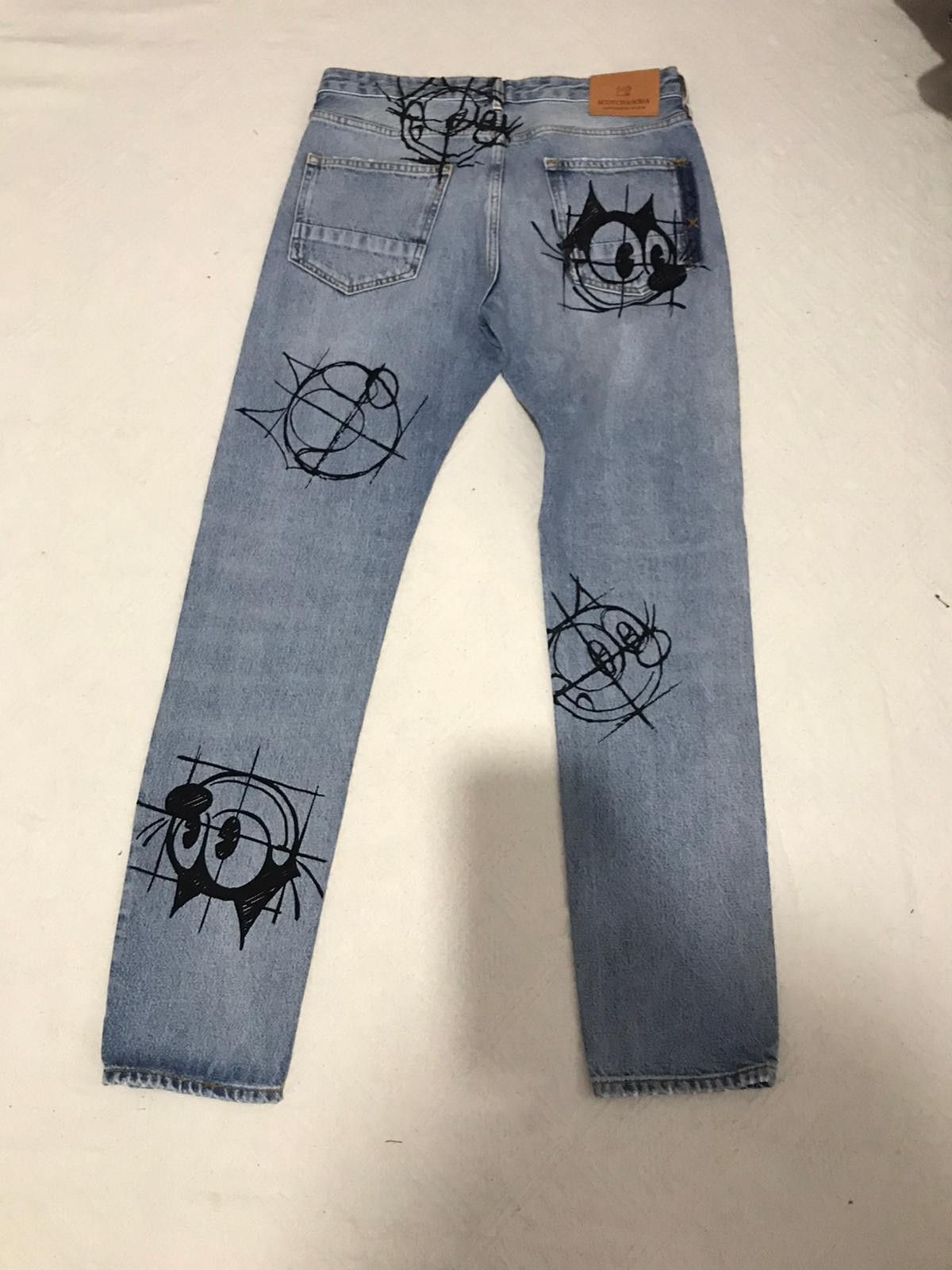 Scotch & Soda St48 - Scotch & Soda Ralston Felix Cat Denim Jean Size US 29 - 12 Thumbnail