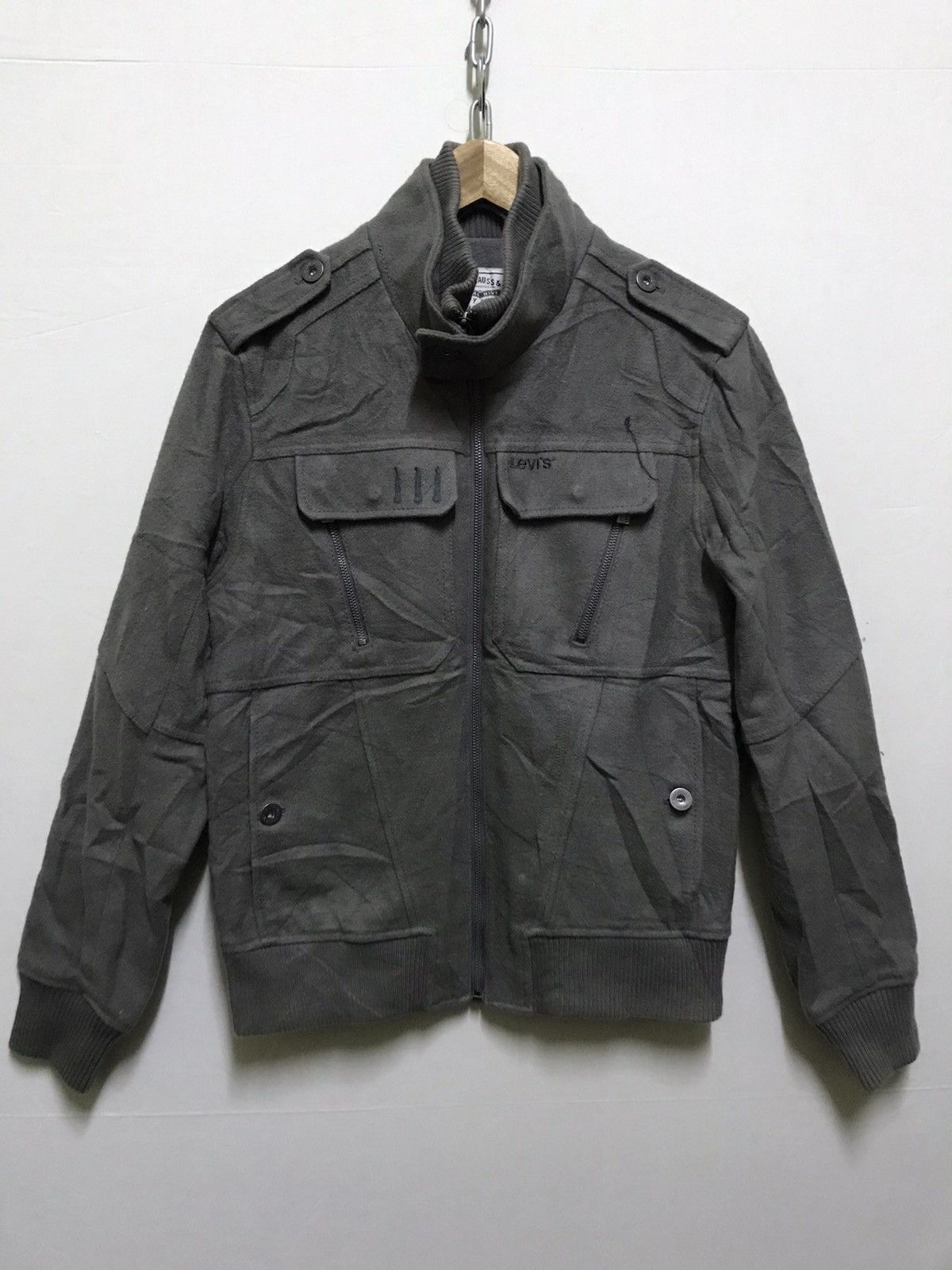 Levi's Levis Wool Jacket Military Style Size US M / EU 48-50 / 2 - 1 Thumbnail