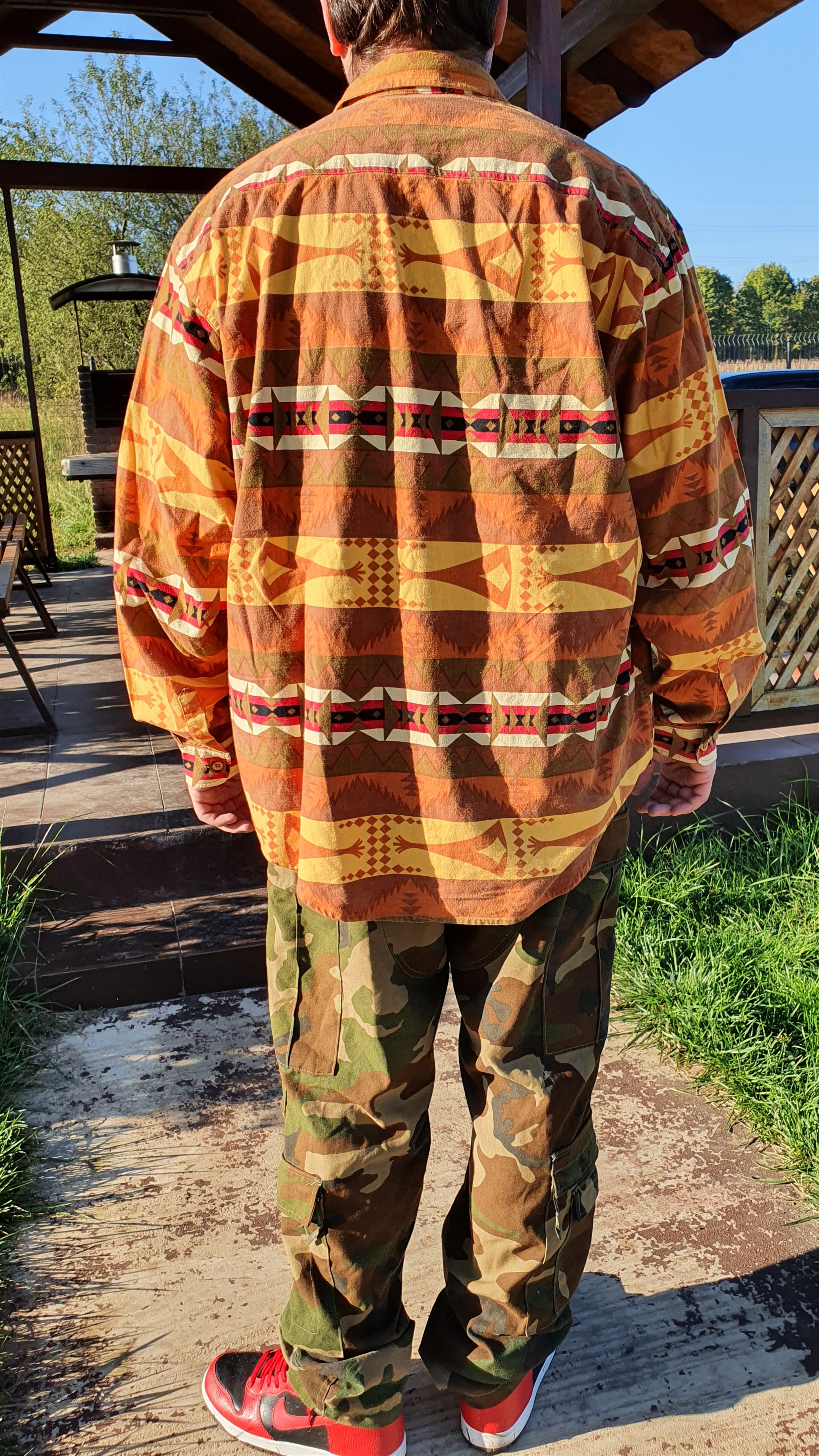 Chevignon × Native Rare size 80s Chevignon Navajo Vintage Shirt Button ups Size US XXL / EU 58 / 5 - 7 Thumbnail