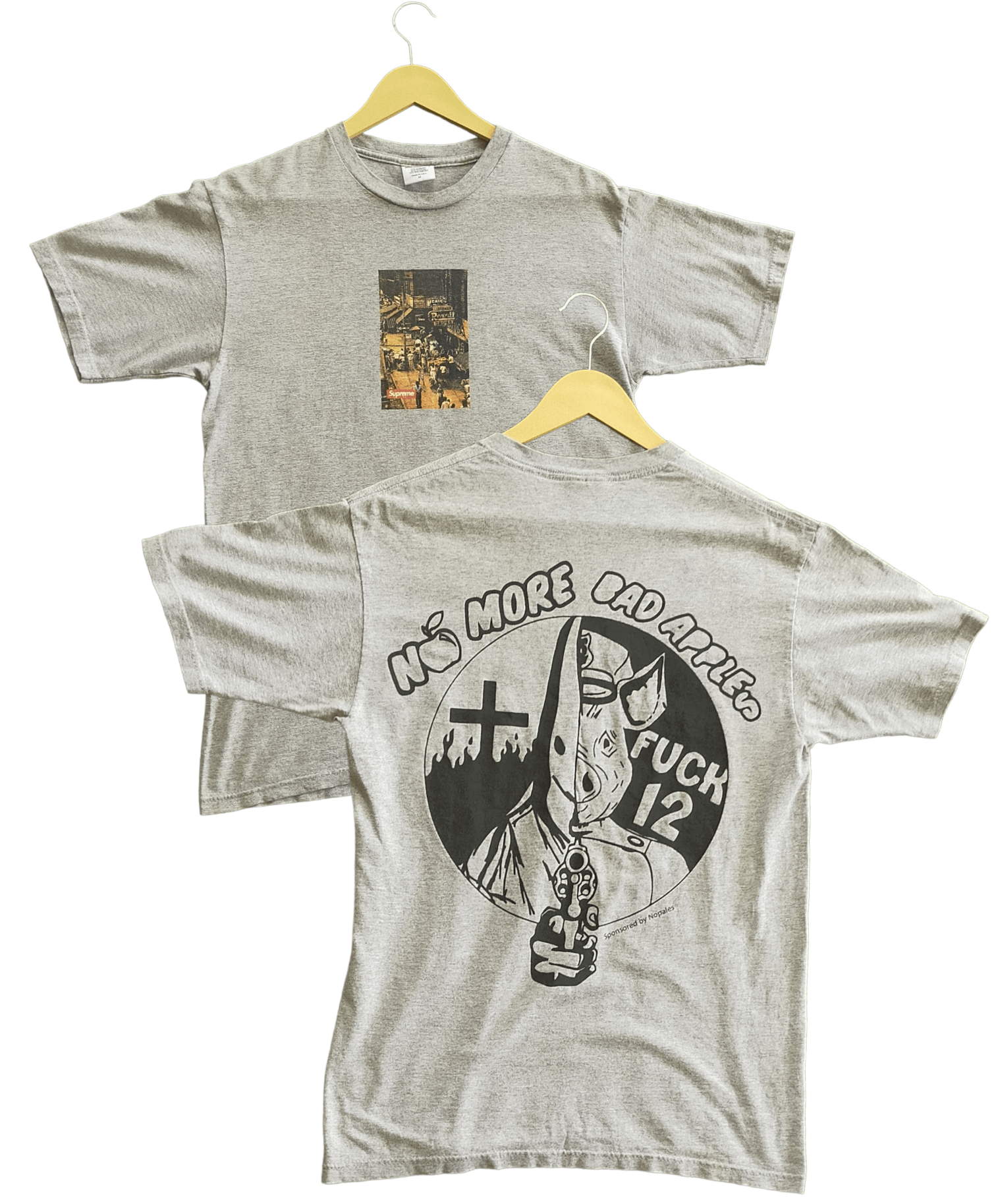 image of Supreme Street Scene Shirt in Grey, Men's (Size Medium)