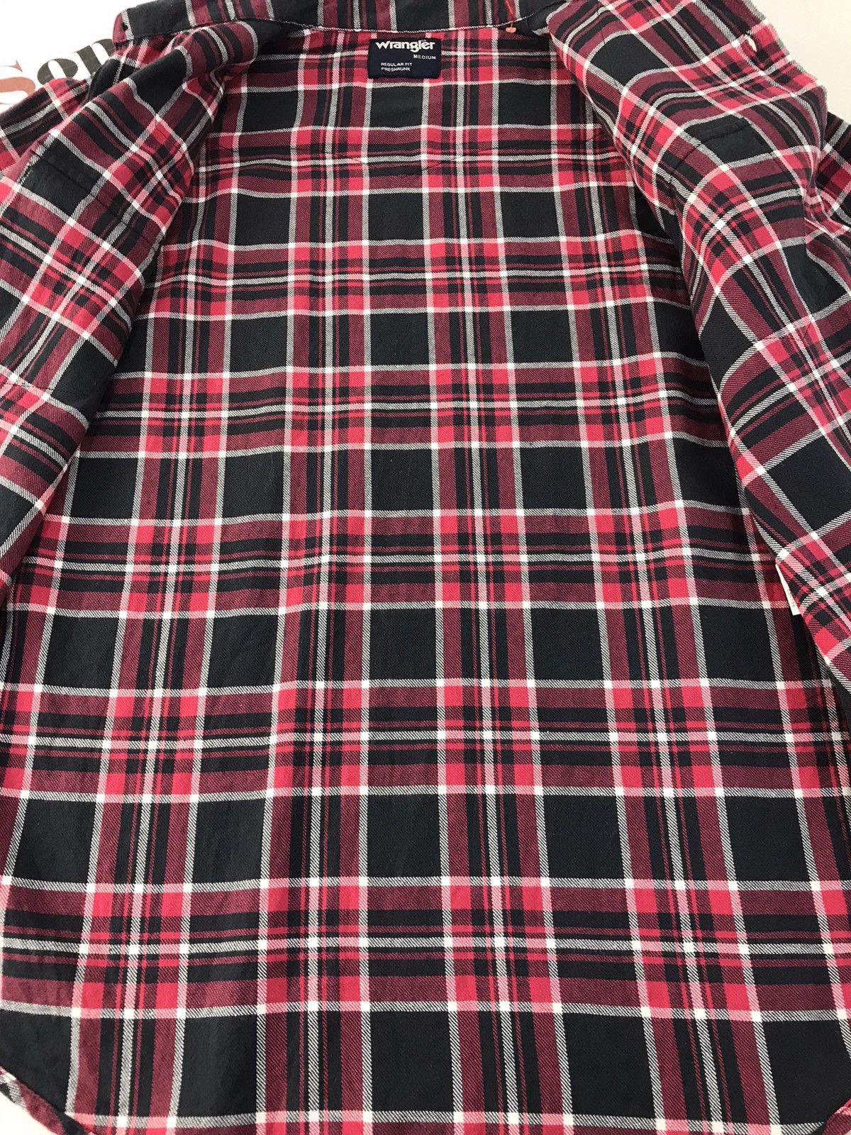 Flannel × Wrangler Vtg Flannel Wrangler Double Pocket Button Up Style Size US M / EU 48-50 / 2 - 7 Thumbnail