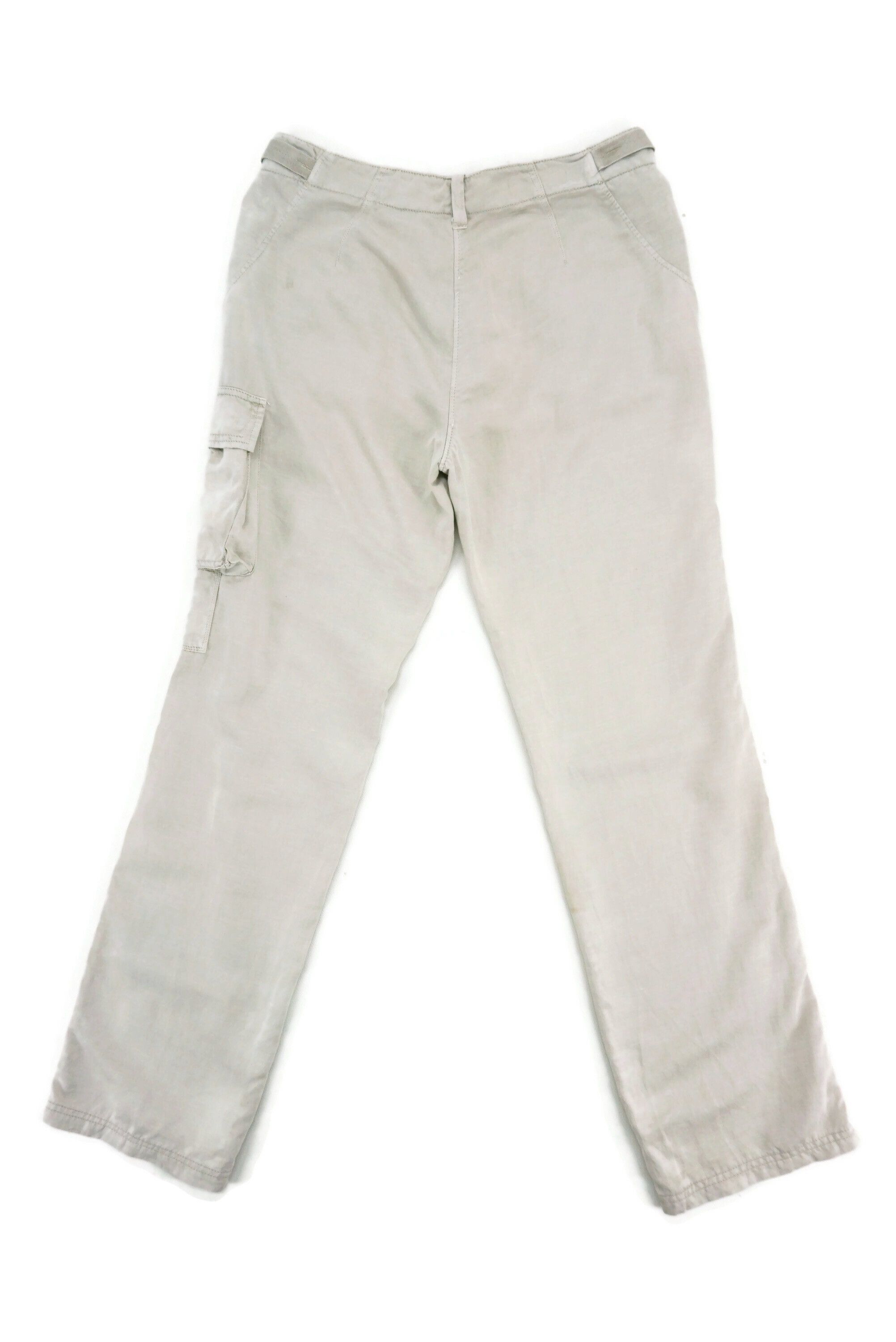 Napapijri Size 31x32.5 Distressed Cargo Tactical Linen Blend Pants Size US 31 - 2 Thumbnail