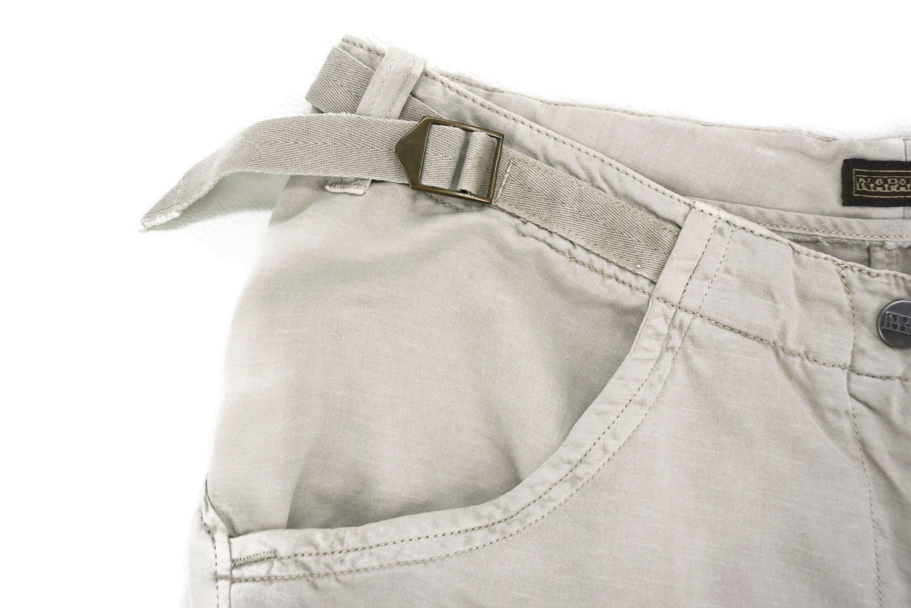 Napapijri Size 31x32.5 Distressed Cargo Tactical Linen Blend Pants Size US 31 - 9 Thumbnail