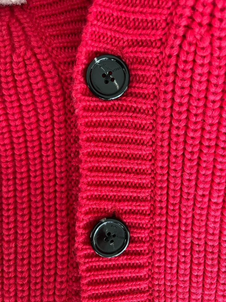 Raf Simons Raf Simons Wool Cardigan With Leather Patches Size US S / EU 44-46 / 1 - 7 Thumbnail