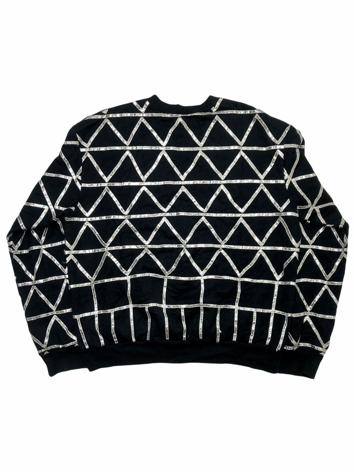 Bernhard Willhelm Metalic Triangle Patterned Sweater Size US M / EU 48-50 / 2 - 2 Thumbnail