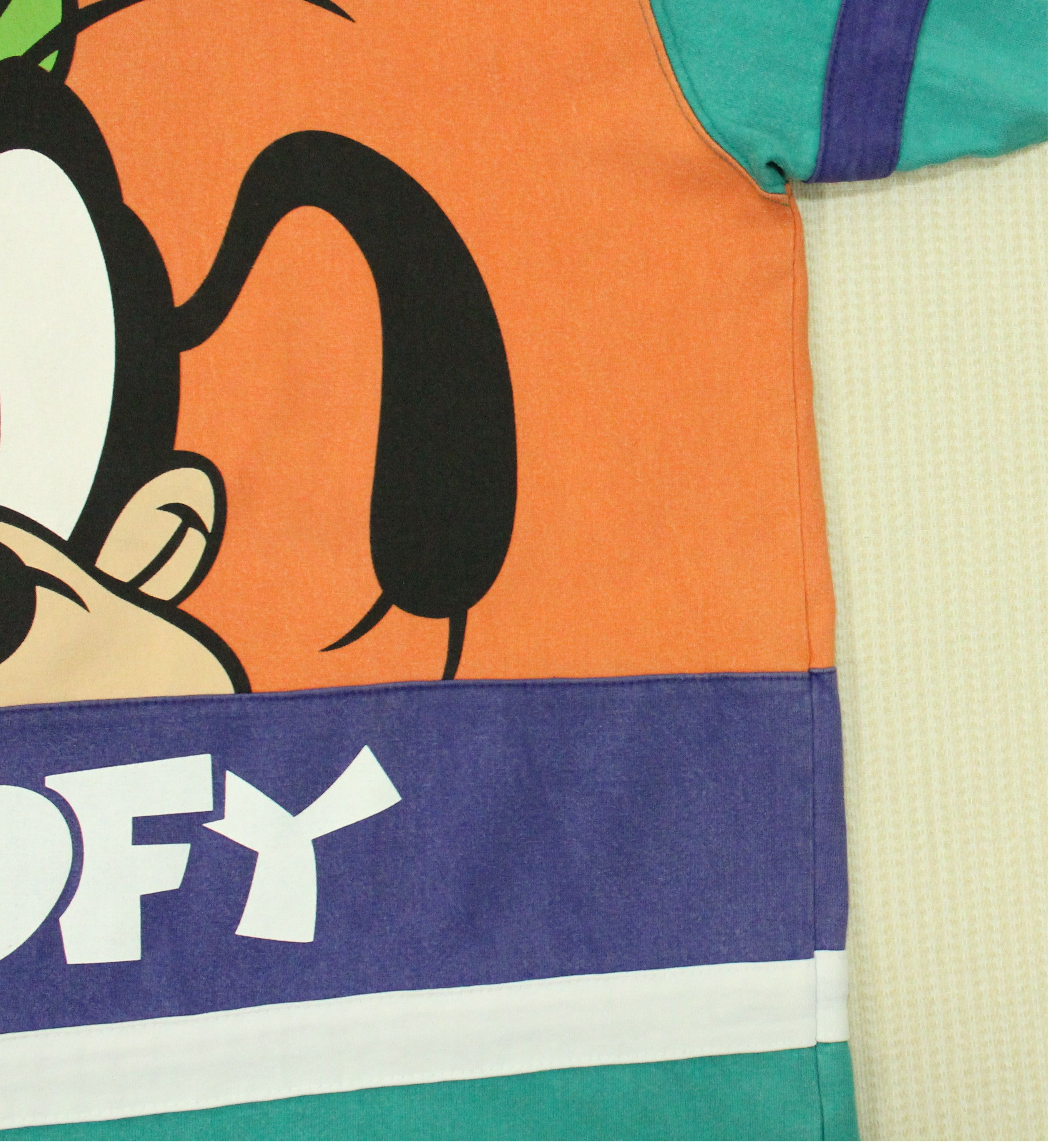 Cartoon Network × Disney × Vintage Vintage GOOFY T Shirt Patchwork Big Print Walt Disney Size US L / EU 52-54 / 3 - 7 Thumbnail