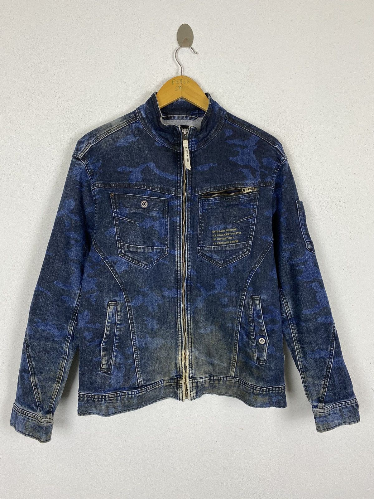 Vintage IZF DENIM DISTRESSED WORKER JACKET Size US L / EU 52-54 / 3 - 2 Thumbnail