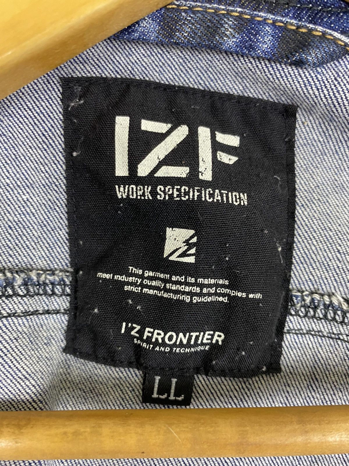 Vintage IZF DENIM DISTRESSED WORKER JACKET Size US L / EU 52-54 / 3 - 15 Thumbnail