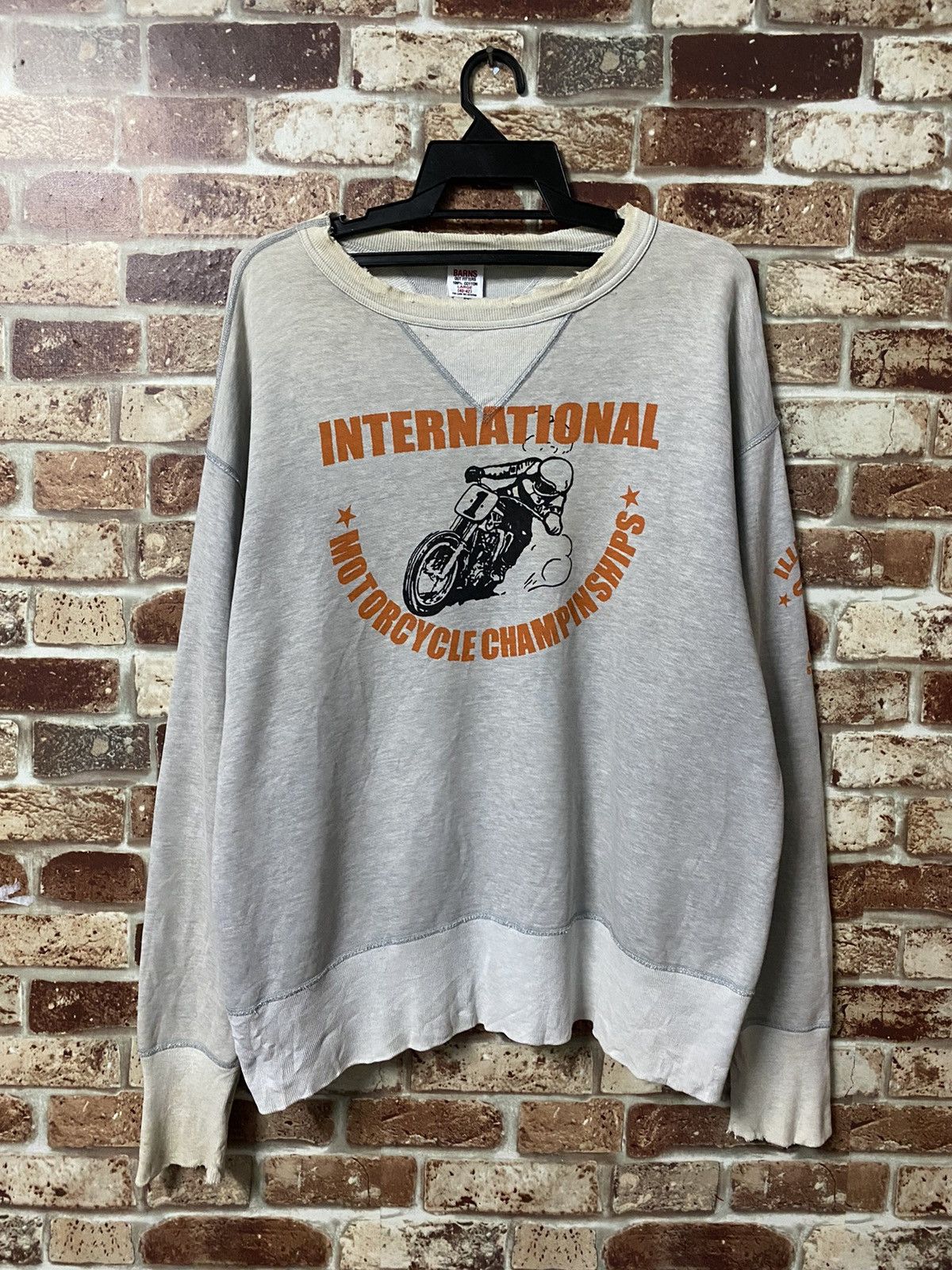 Vintage RARE🔥VINTAGE INTERNATIONAL MOTORCYCLE CHAMPIONSHIP SWEATER Size US L / EU 52-54 / 3 - 1 Thumbnail
