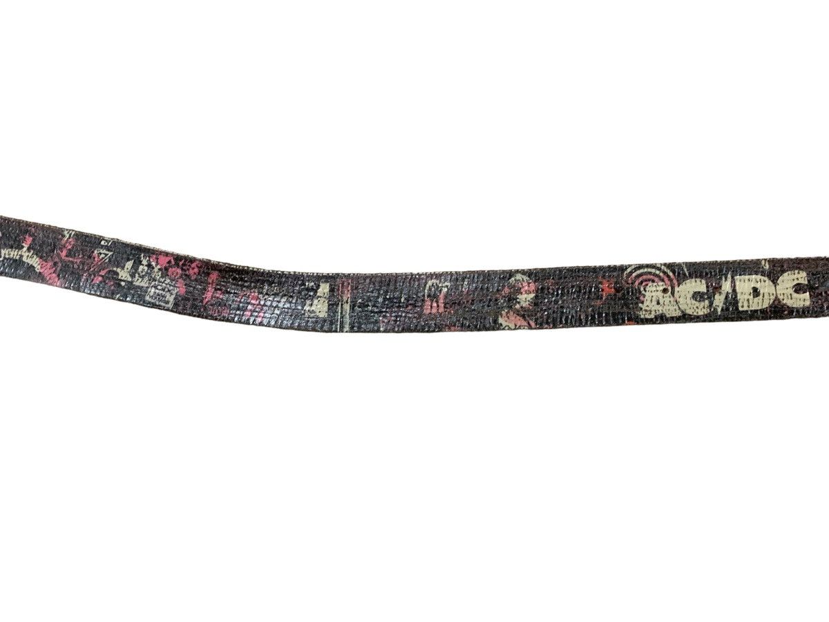 Genuine Leather × KMRii × Rockstar Games RARE ‼️ 90s ACDC Rockstar Leather Belt Size ONE SIZE - 4 Thumbnail