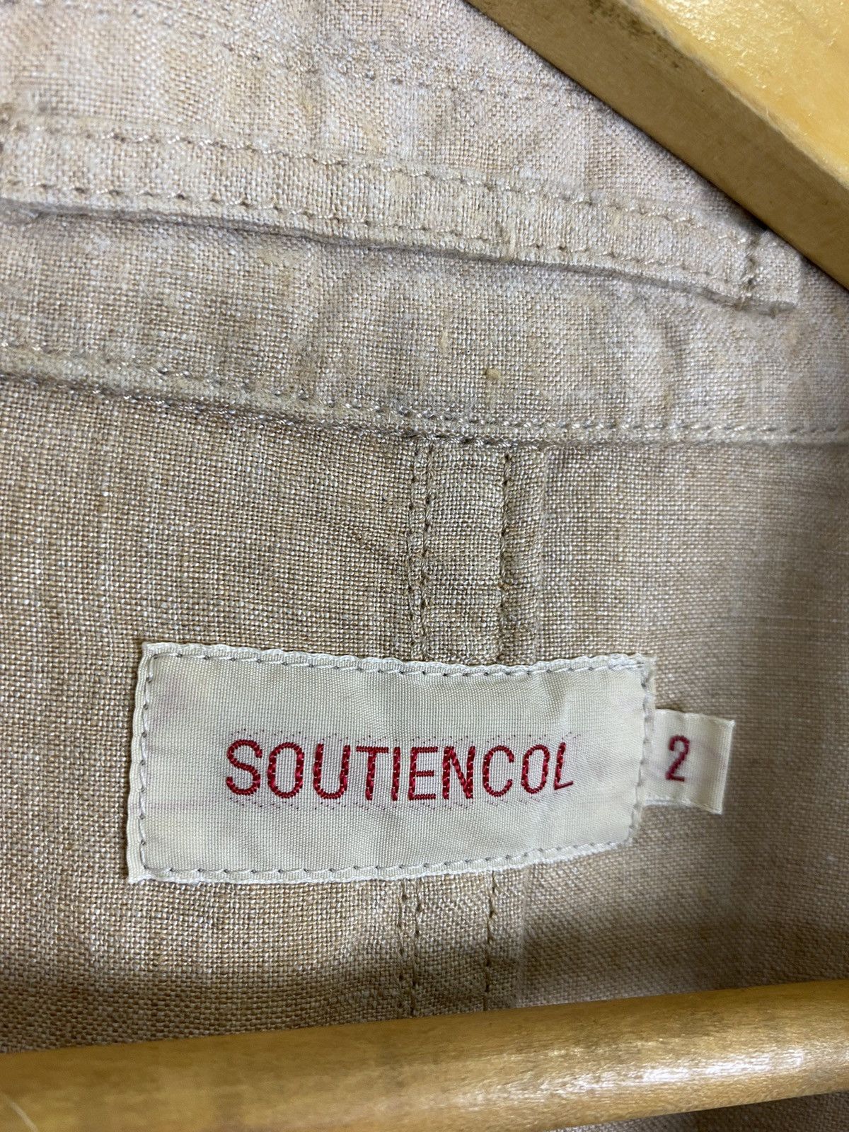 Designer × Japanese Brand SOUTIENCOL LINEN JACKET by TOSHIHIKO MURA Size US M / EU 48-50 / 2 - 10 Thumbnail