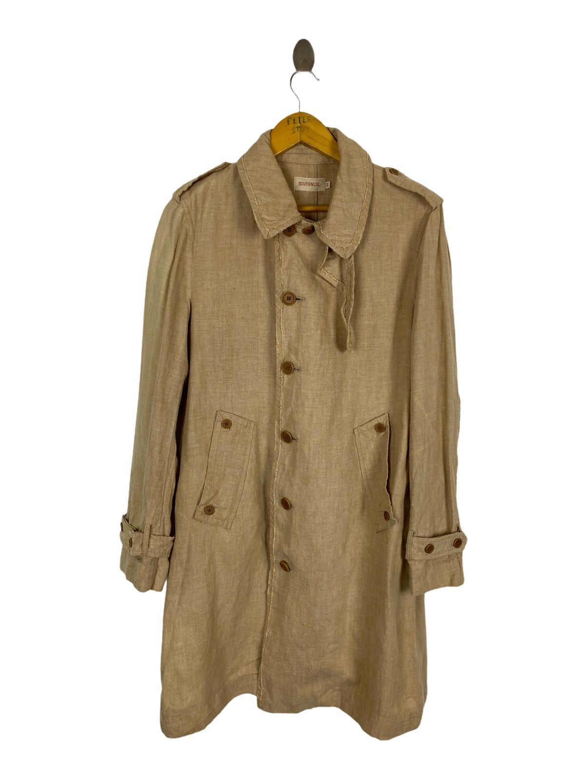 Designer × Japanese Brand SOUTIENCOL LINEN JACKET by TOSHIHIKO MURA Size US M / EU 48-50 / 2 - 1 Thumbnail