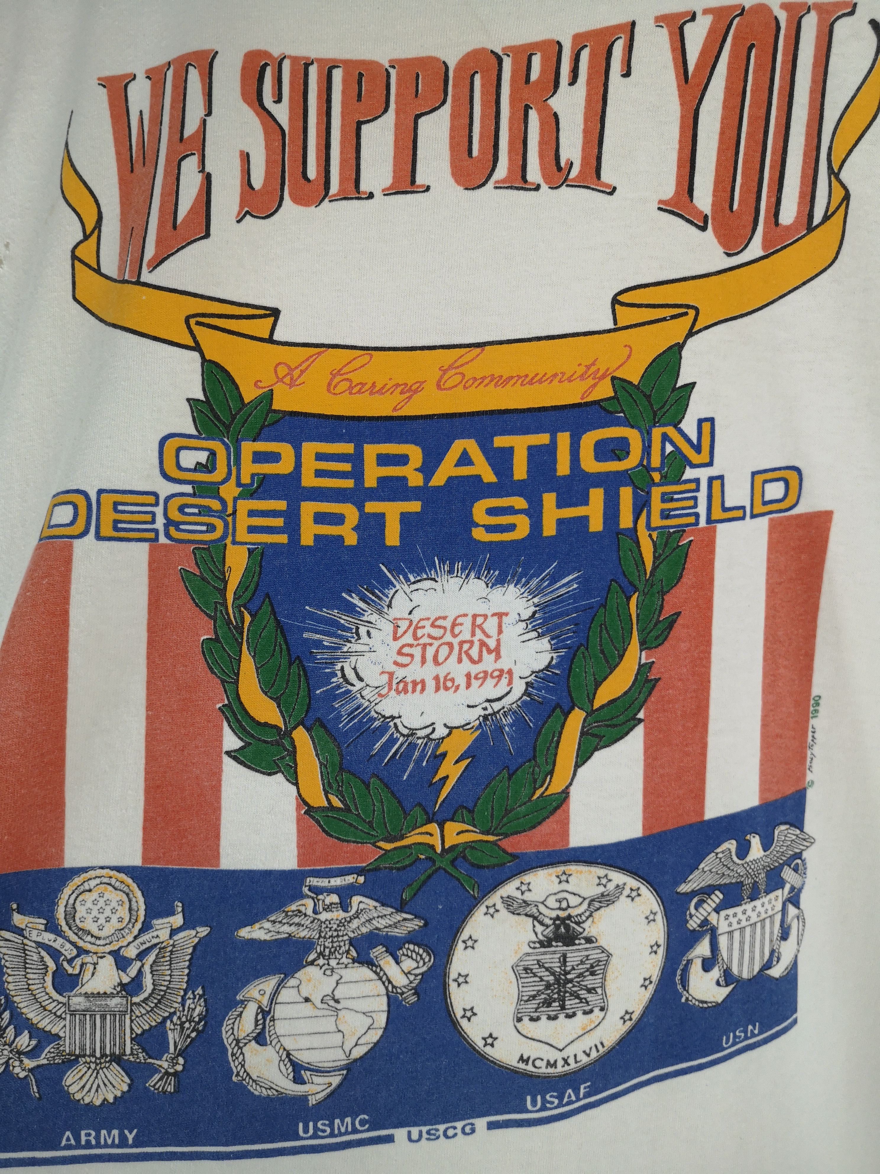 Vintage Vintage Desert Storm 1991 Tee Size US M / EU 48-50 / 2 - 2 Thumbnail