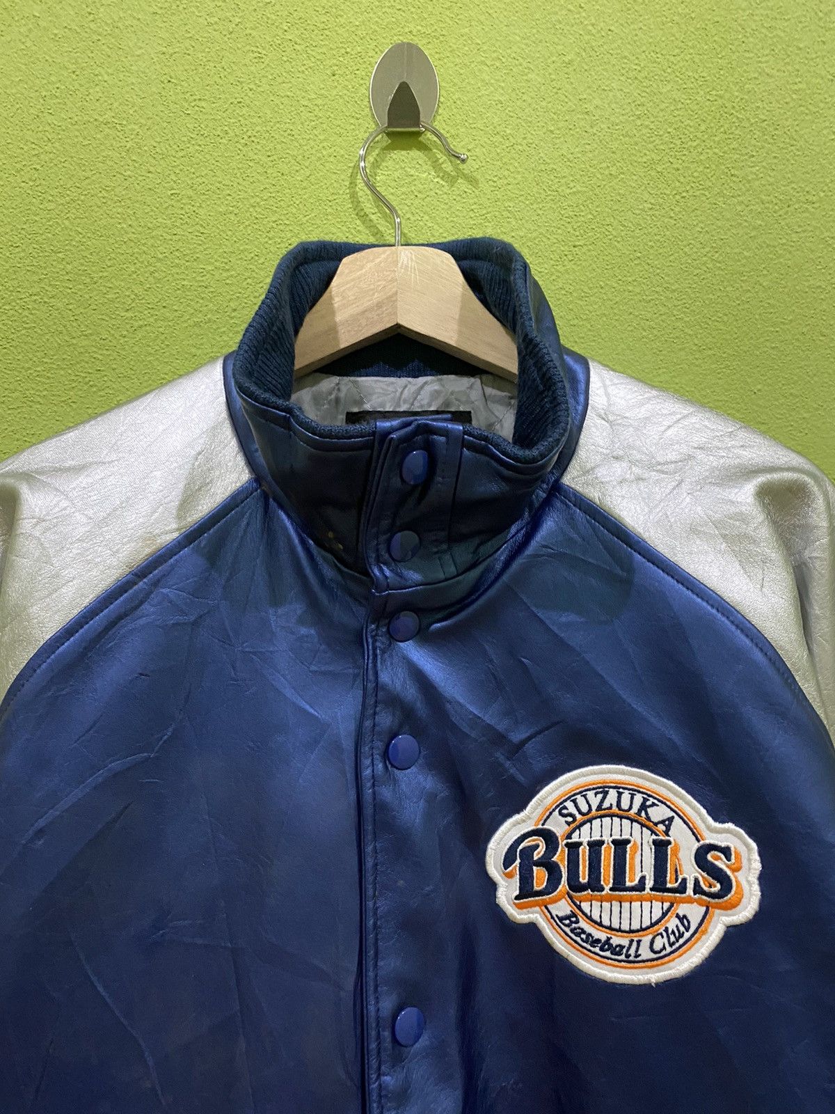 MLB × Mizuno Vintage Mizuno x Suzuka Bulls Baseball Club Varsity Jacket Size US L / EU 52-54 / 3 - 3 Thumbnail