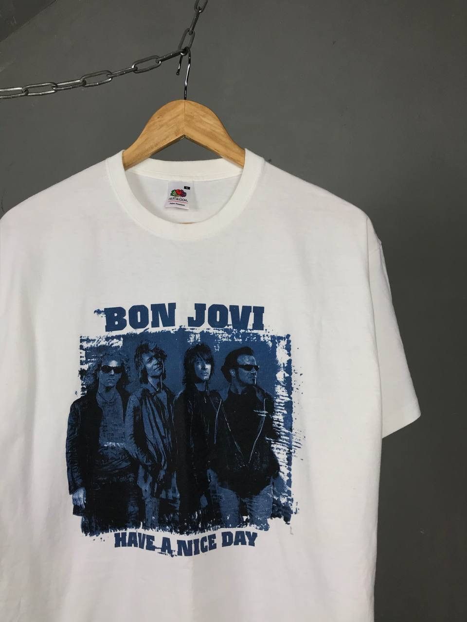 Band Tees × Bon Jovi × Vintage Bon Jovi 2005 vintage rock band tour overprinted tee Size US M / EU 48-50 / 2 - 2 Thumbnail