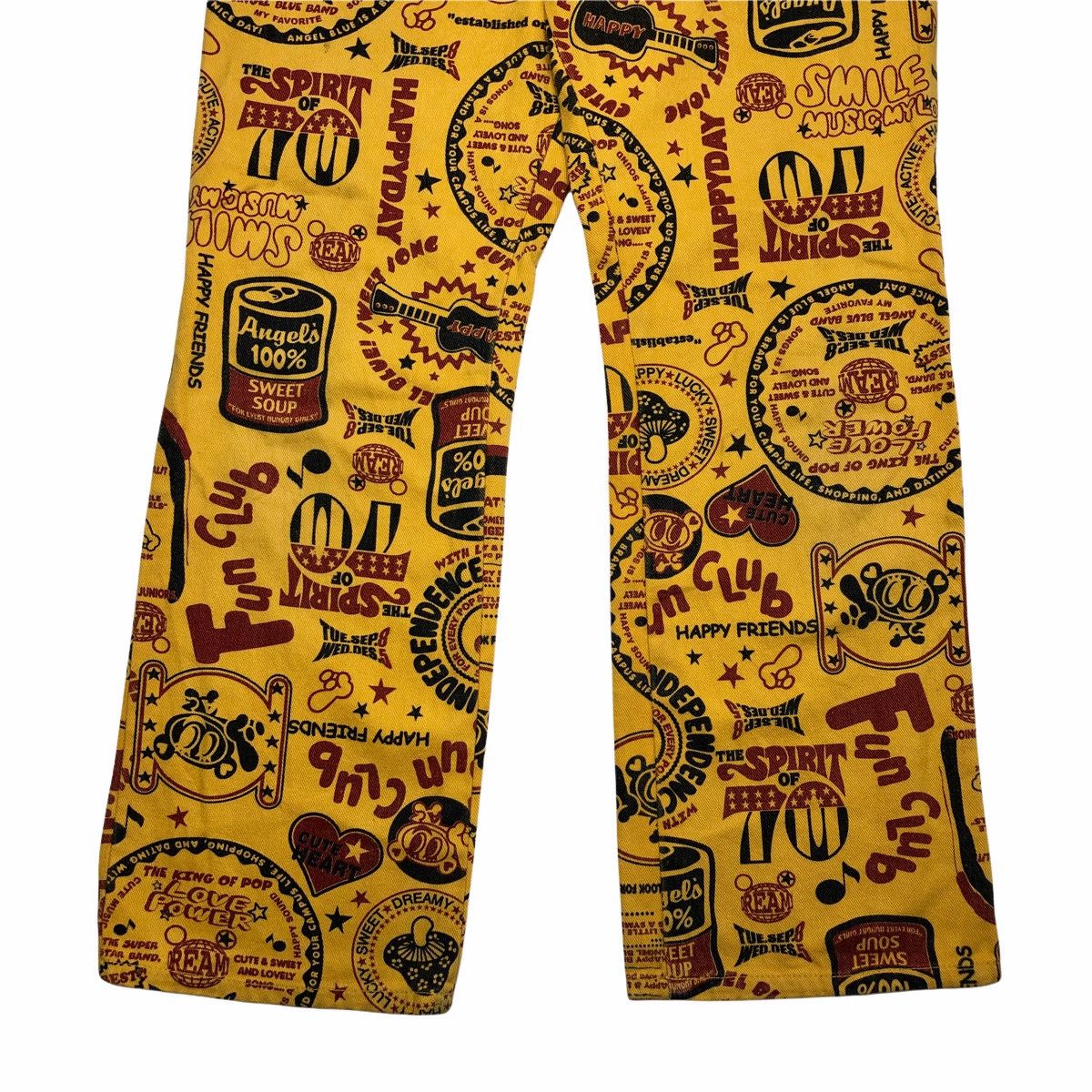 Angel Blue ❤️‍🔥DELETE24H❤️‍🔥1990s Angel Blue Fullprinted Denim Pants Size US 26 / EU 42 - 4 Thumbnail