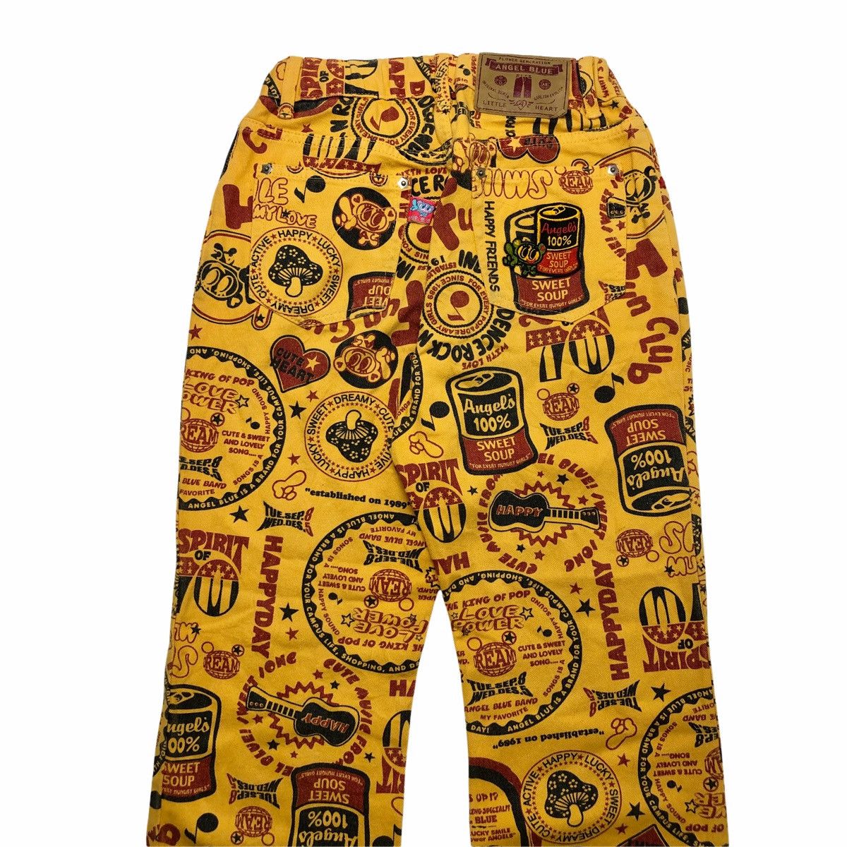 Angel Blue ❤️‍🔥DELETE24H❤️‍🔥1990s Angel Blue Fullprinted Denim Pants Size US 26 / EU 42 - 5 Thumbnail