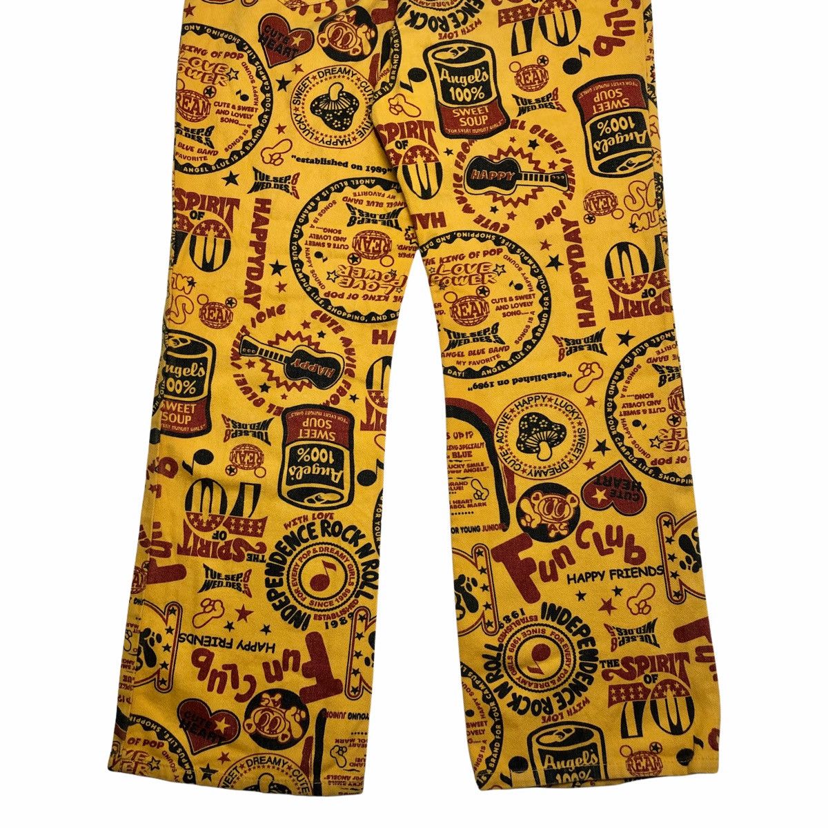 Angel Blue ❤️‍🔥DELETE24H❤️‍🔥1990s Angel Blue Fullprinted Denim Pants Size US 26 / EU 42 - 6 Thumbnail