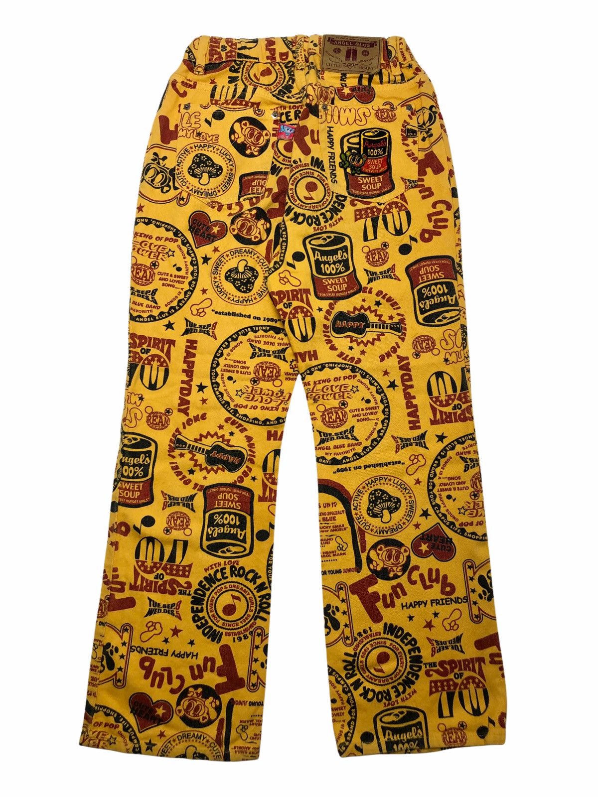 Angel Blue ❤️‍🔥DELETE24H❤️‍🔥1990s Angel Blue Fullprinted Denim Pants Size US 26 / EU 42 - 1 Thumbnail