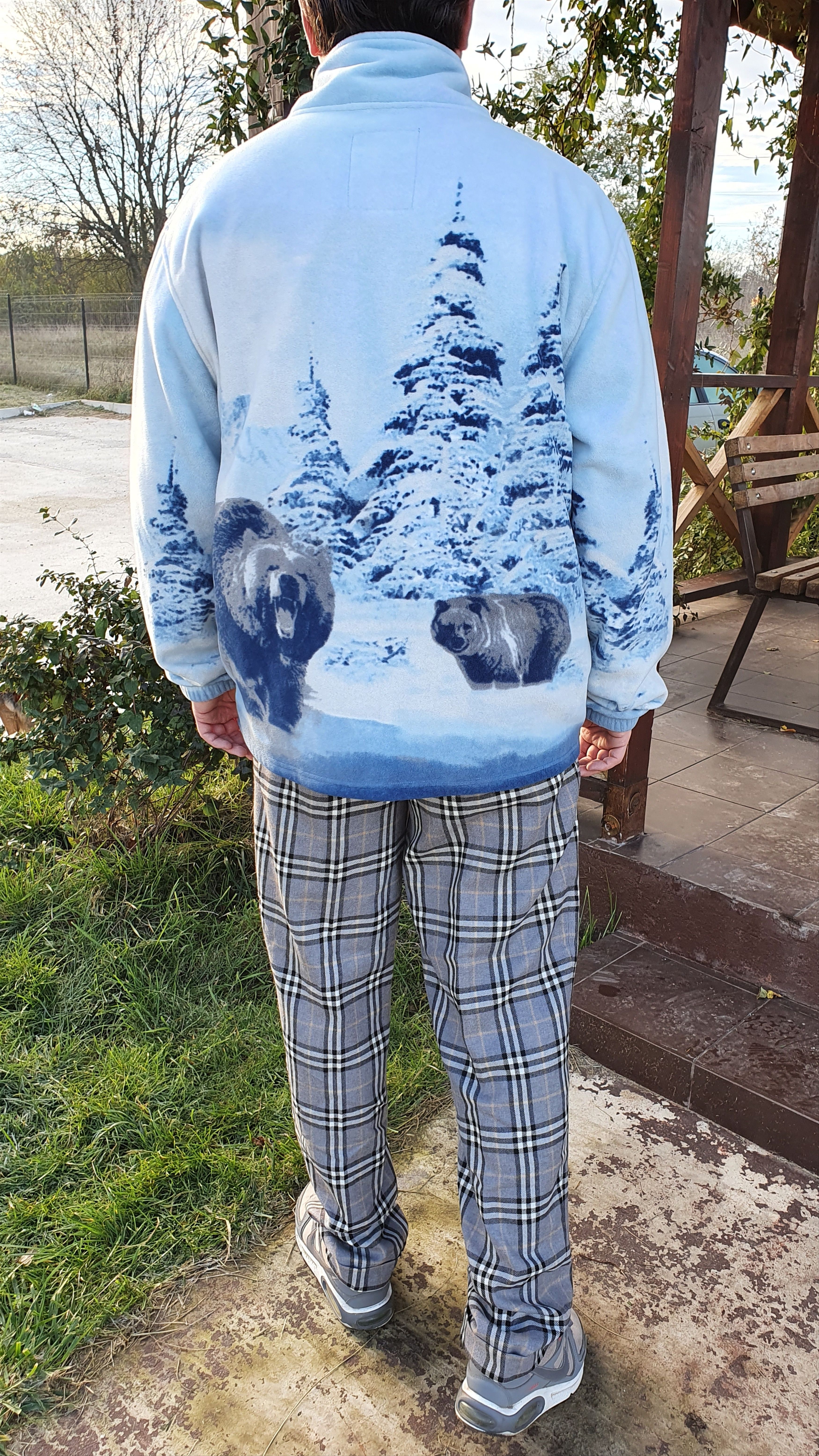 Vintage Rare Blue Vintage Animals Nature Print Fleece Light Jacket Size US XL / EU 56 / 4 - 3 Thumbnail