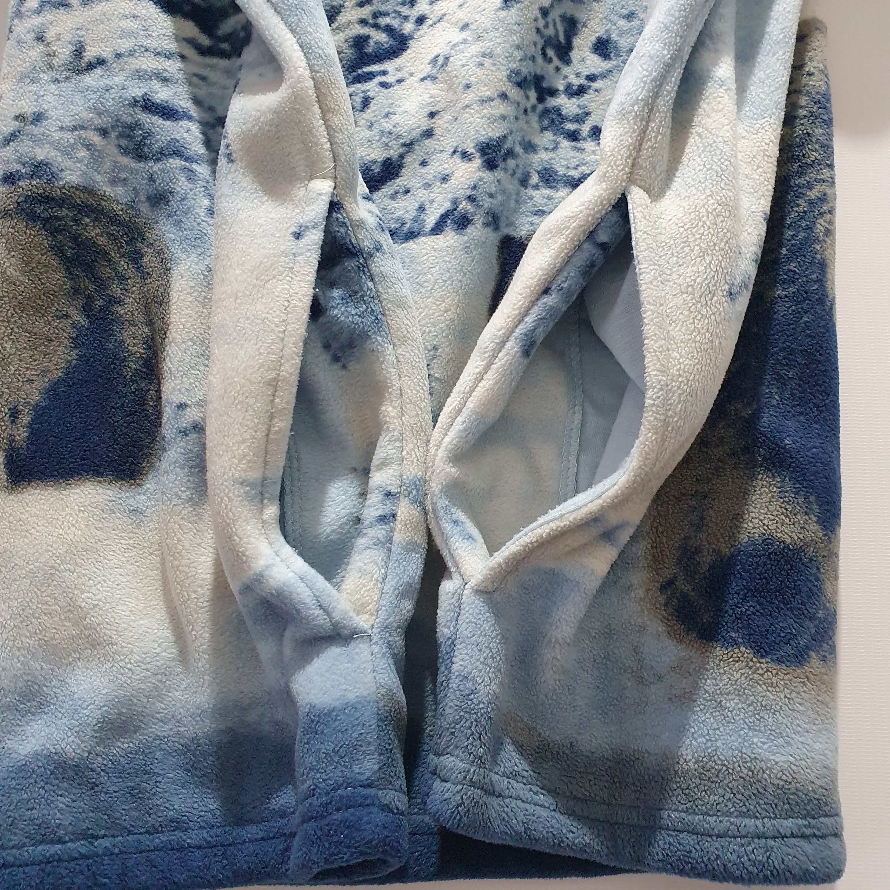 Vintage Rare Blue Vintage Animals Nature Print Fleece Light Jacket Size US XL / EU 56 / 4 - 9 Thumbnail