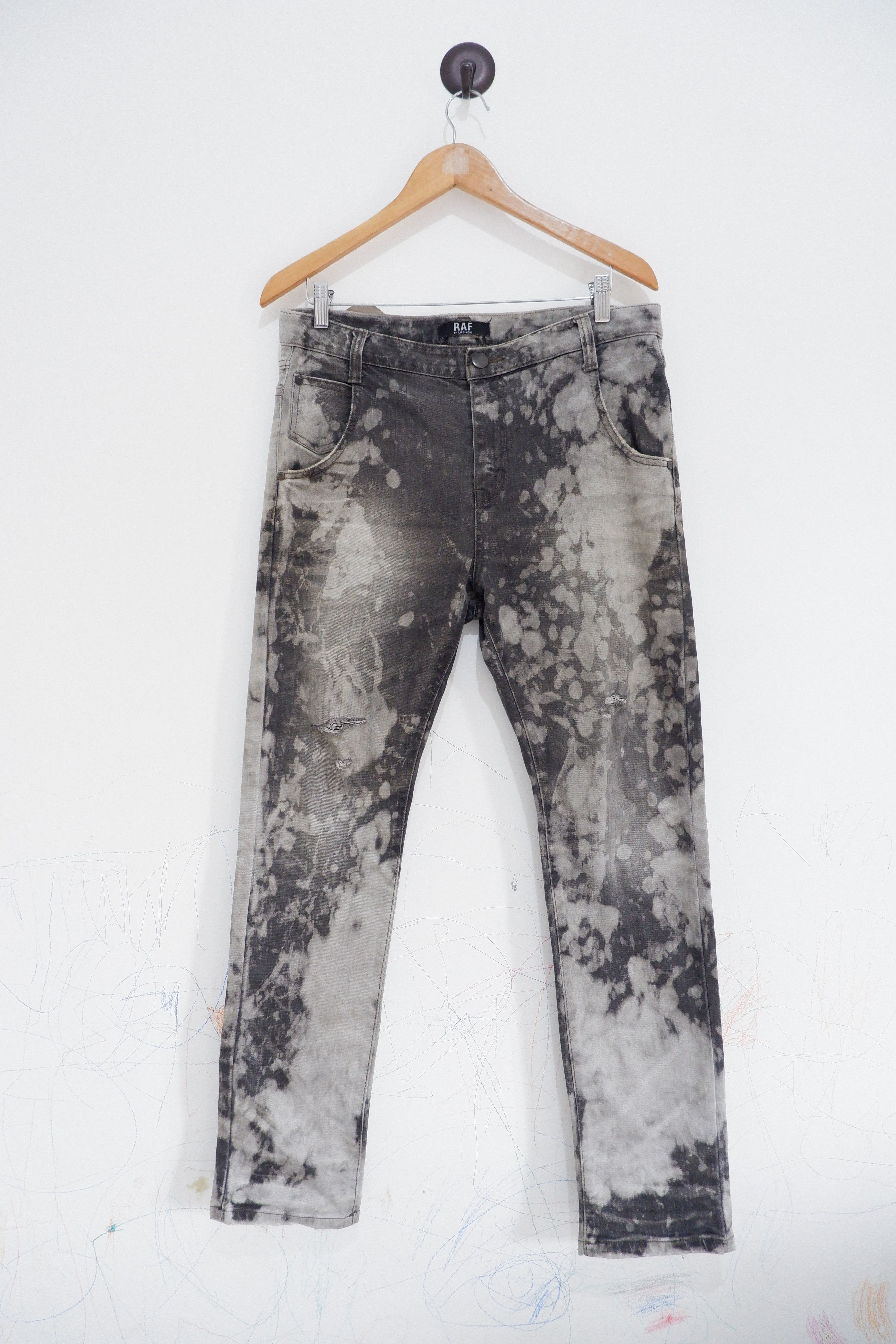 Raf By Raf Simons Acid Wash Denim