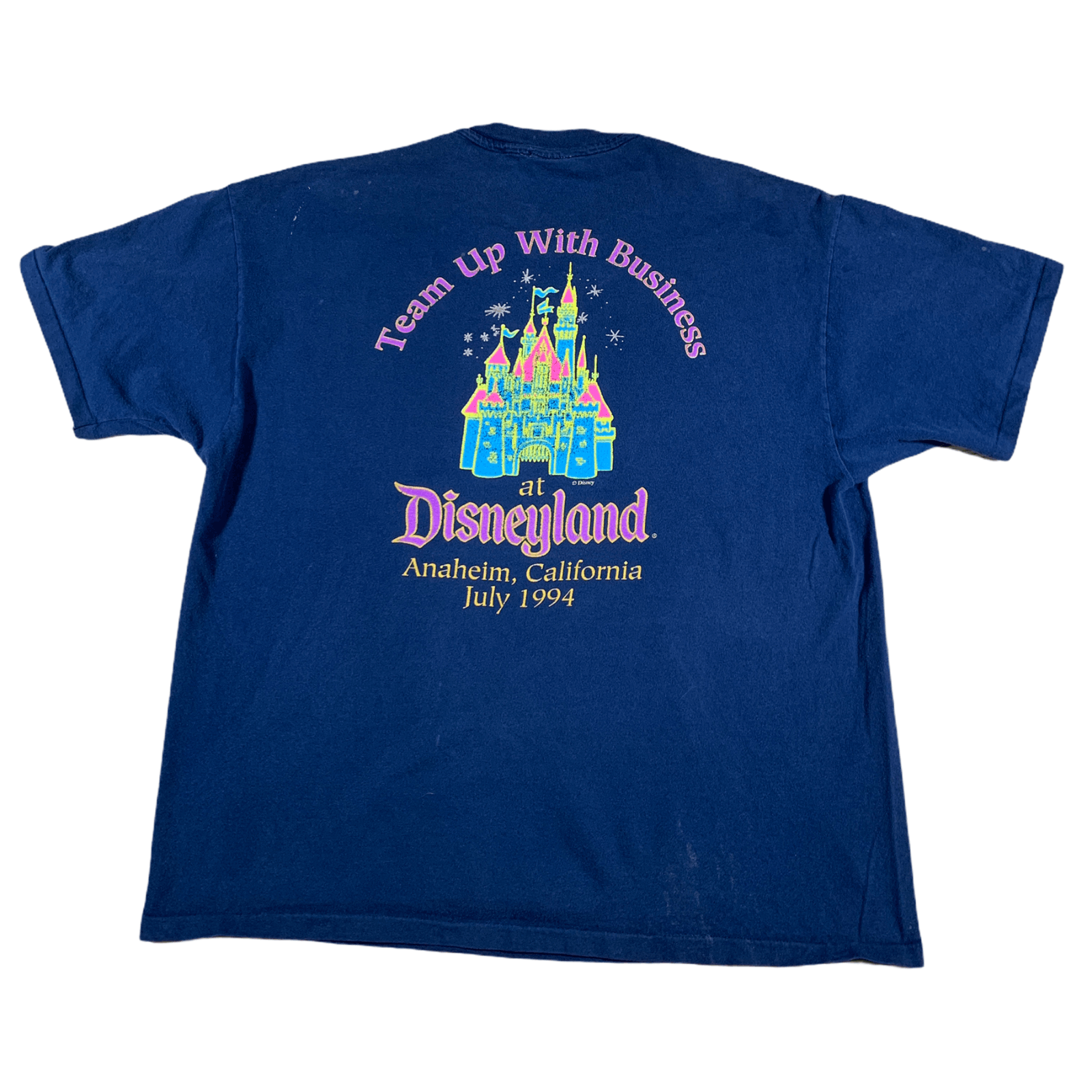 Disney × Vintage 1994 Disneyland California Distressed Single Stitch Shirt Size US XL / EU 56 / 4 - 1 Thumbnail