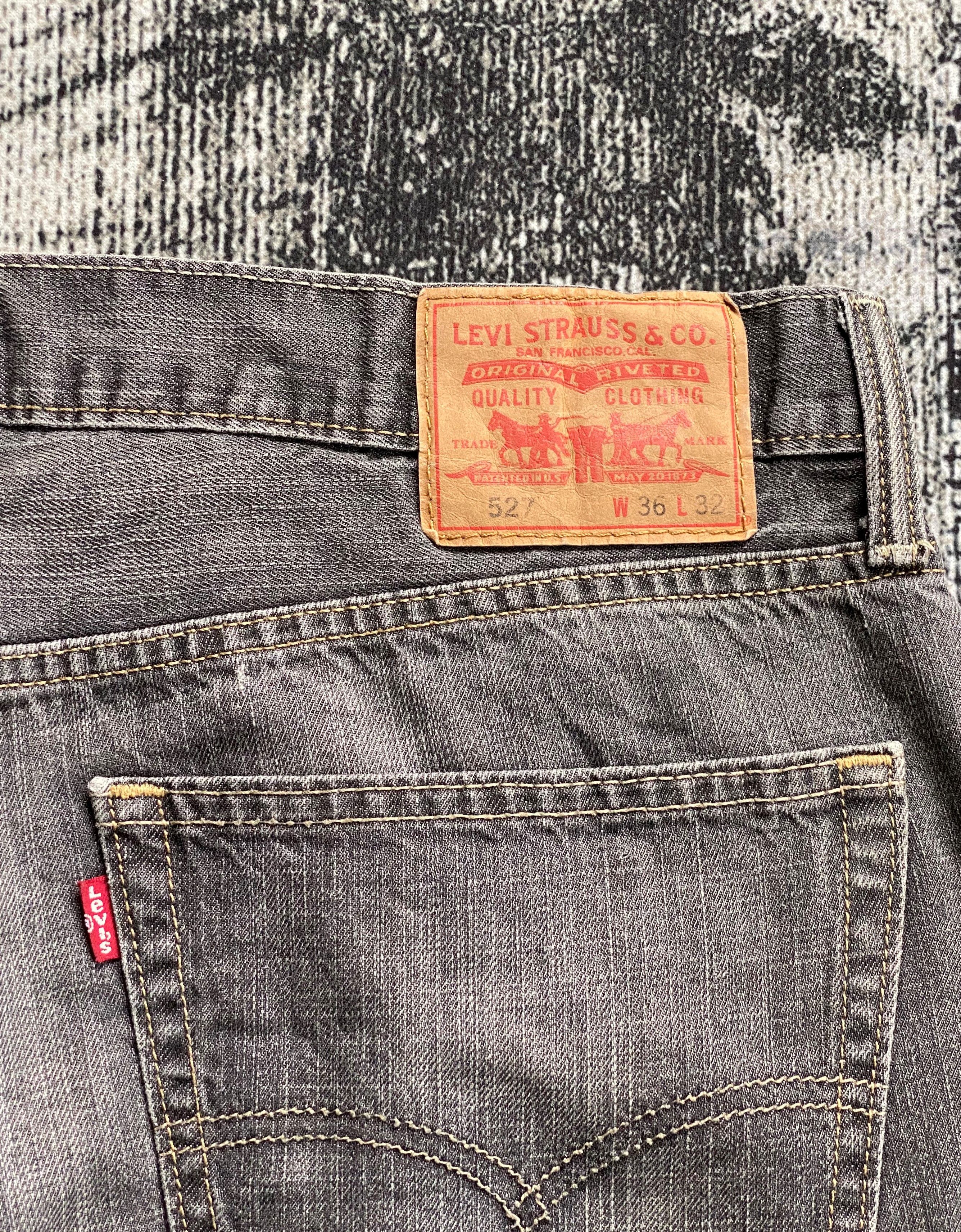 Levi's RARE🔥 527 Earth Tone Washed Flare Bootcut Jeans Size US 36 / EU 52 - 10 Thumbnail