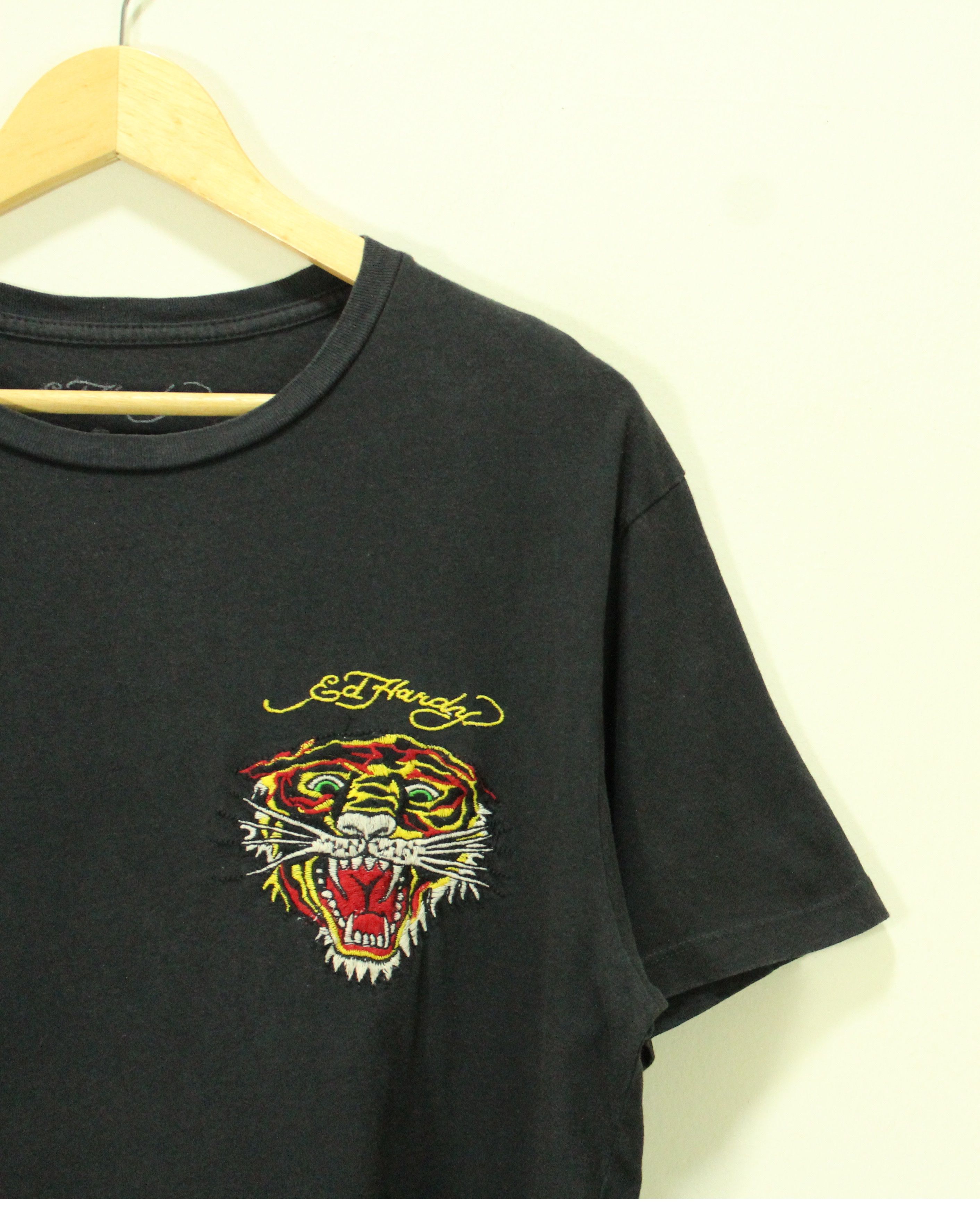 ED HARDY T Shirt By Christian Audigier Embroidered Tiger