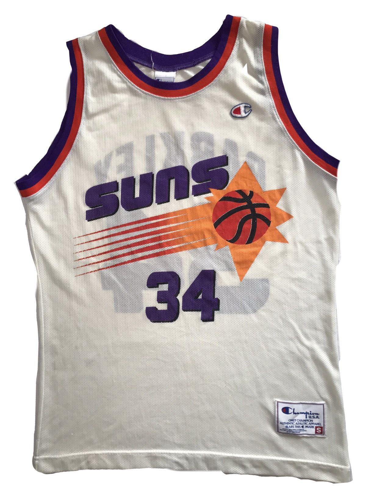 Vintage Vintage 90’s Champion NBA Phoenix Suns #34 Charles Barkley Size US S / EU 44-46 / 1 - 1 Thumbnail