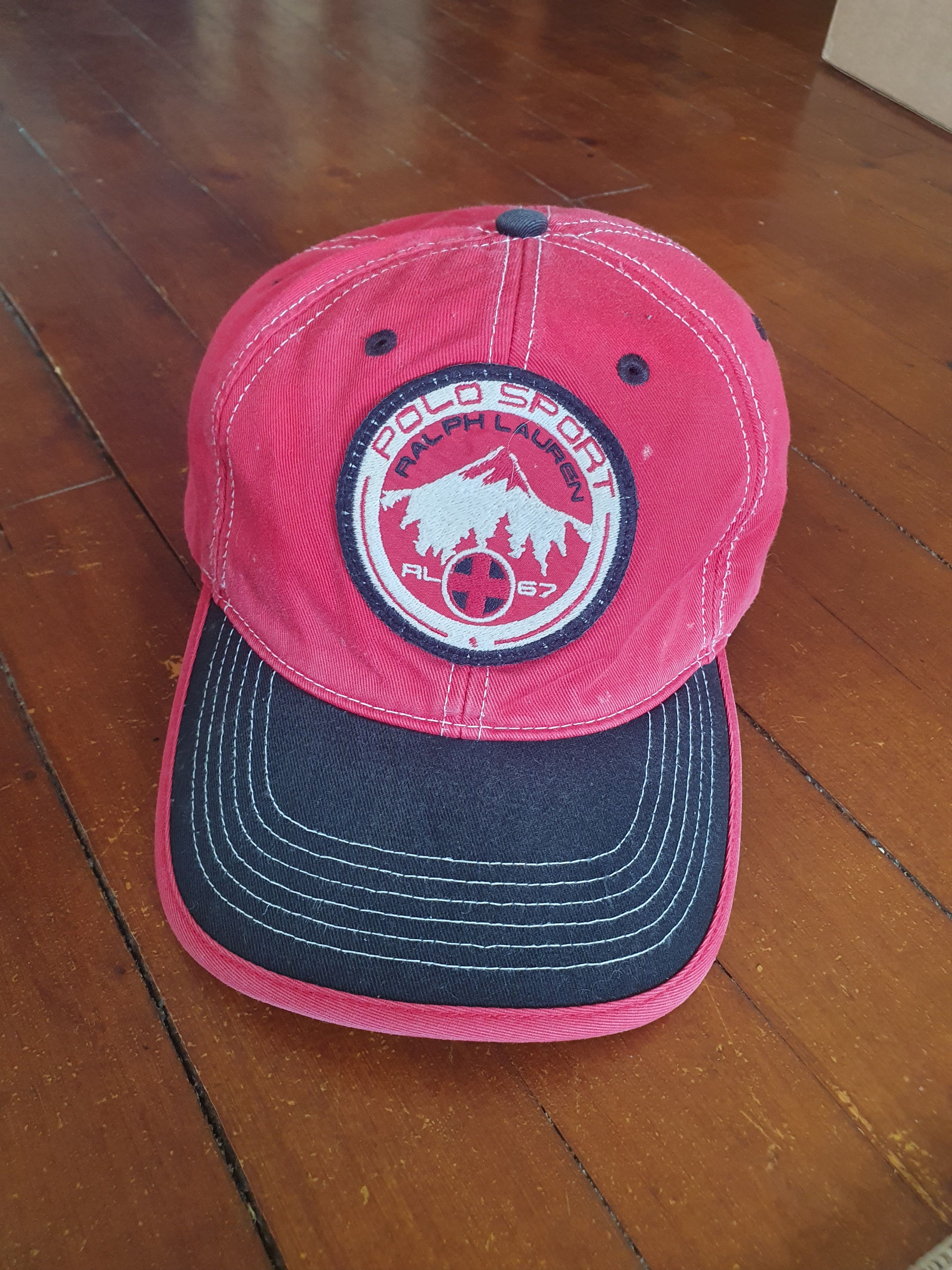 Polo Ralph Lauren × Vintage Polo Sport Ralph Lauren Vtg Mountain Cookie Patch strapback Size ONE SIZE - 2 Thumbnail