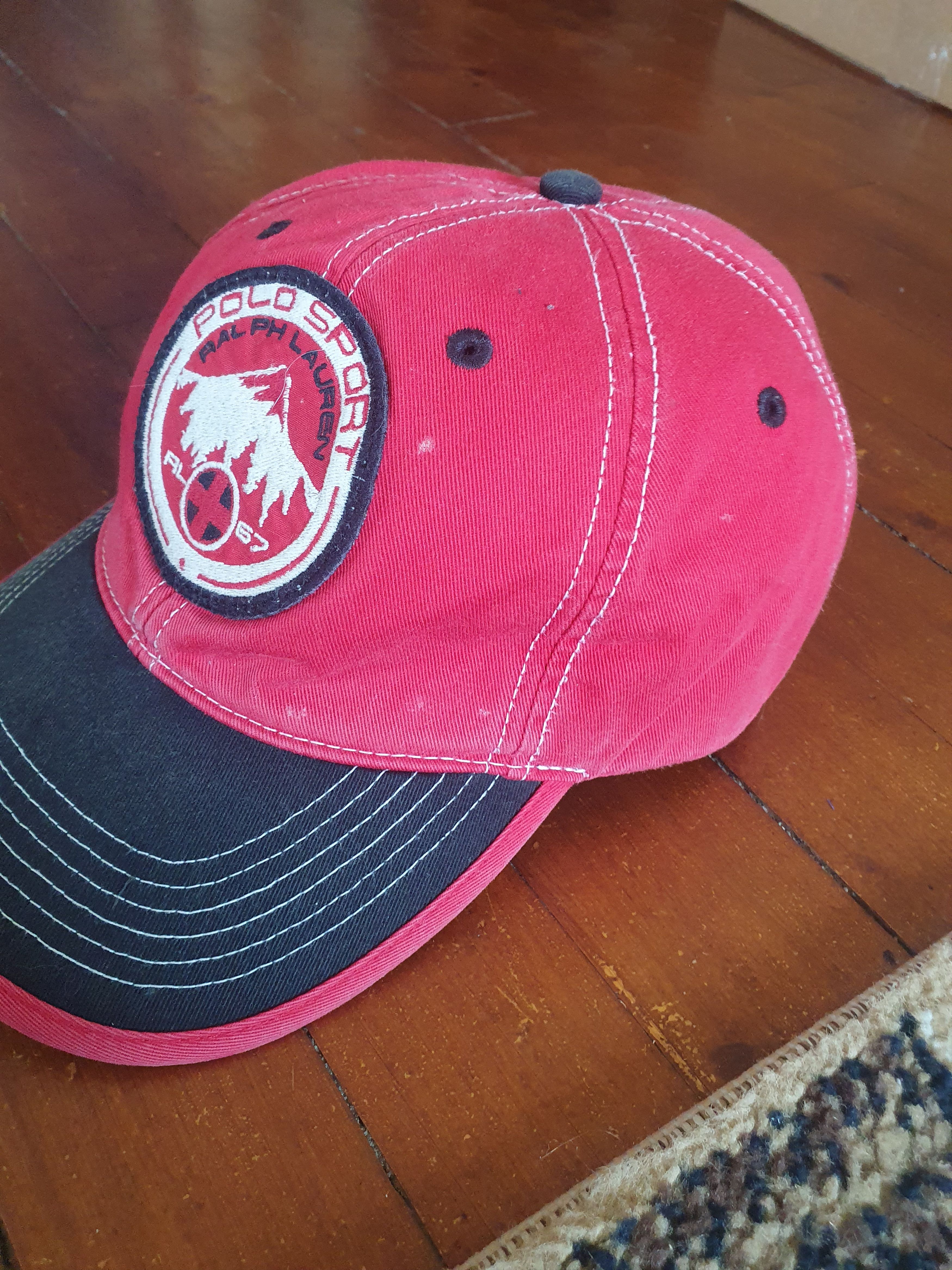 Polo Ralph Lauren × Vintage Polo Sport Ralph Lauren Vtg Mountain Cookie Patch strapback Size ONE SIZE - 4 Thumbnail