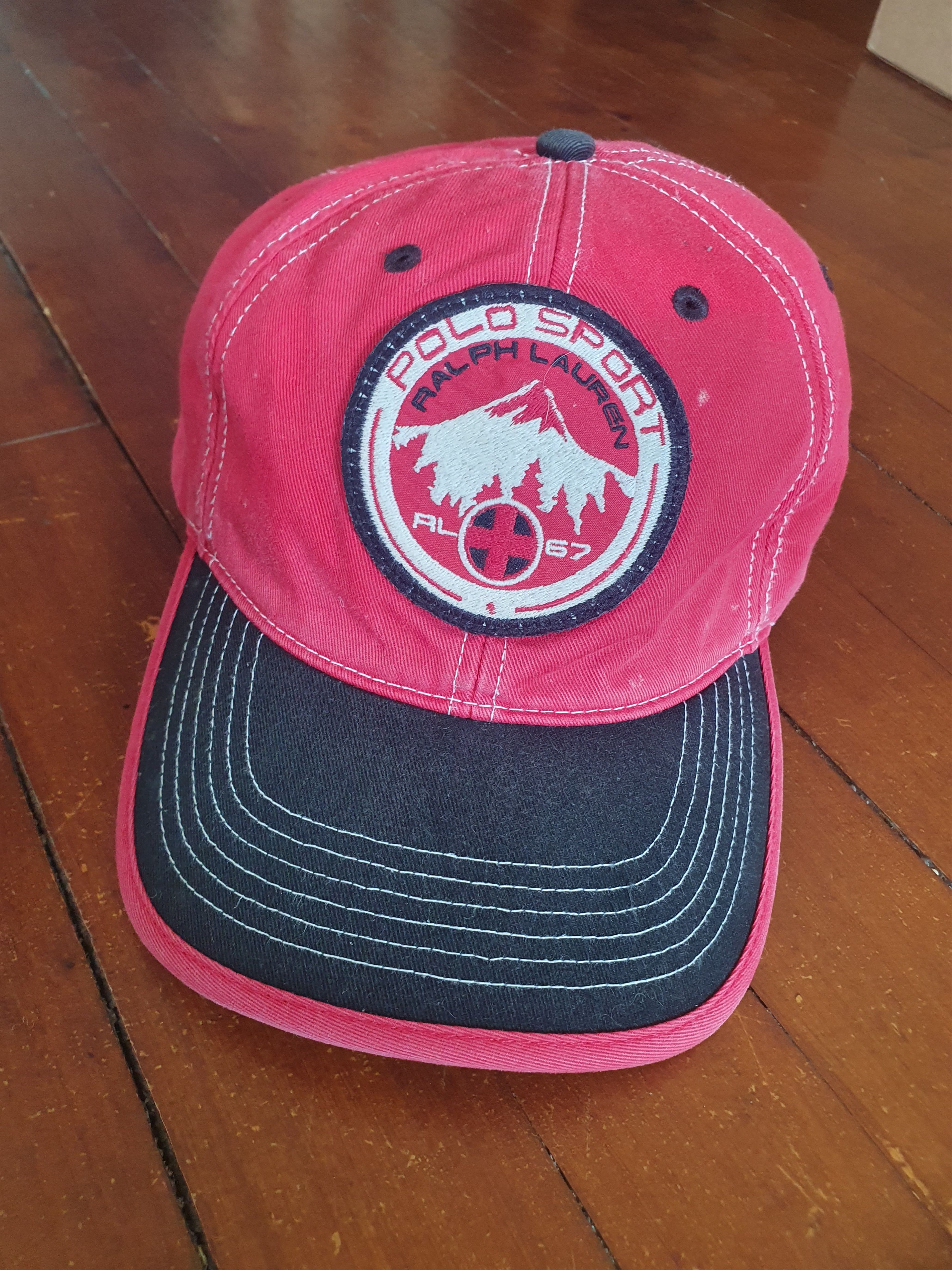 Polo Ralph Lauren × Vintage Polo Sport Ralph Lauren Vtg Mountain Cookie Patch strapback Size ONE SIZE - 1 Thumbnail