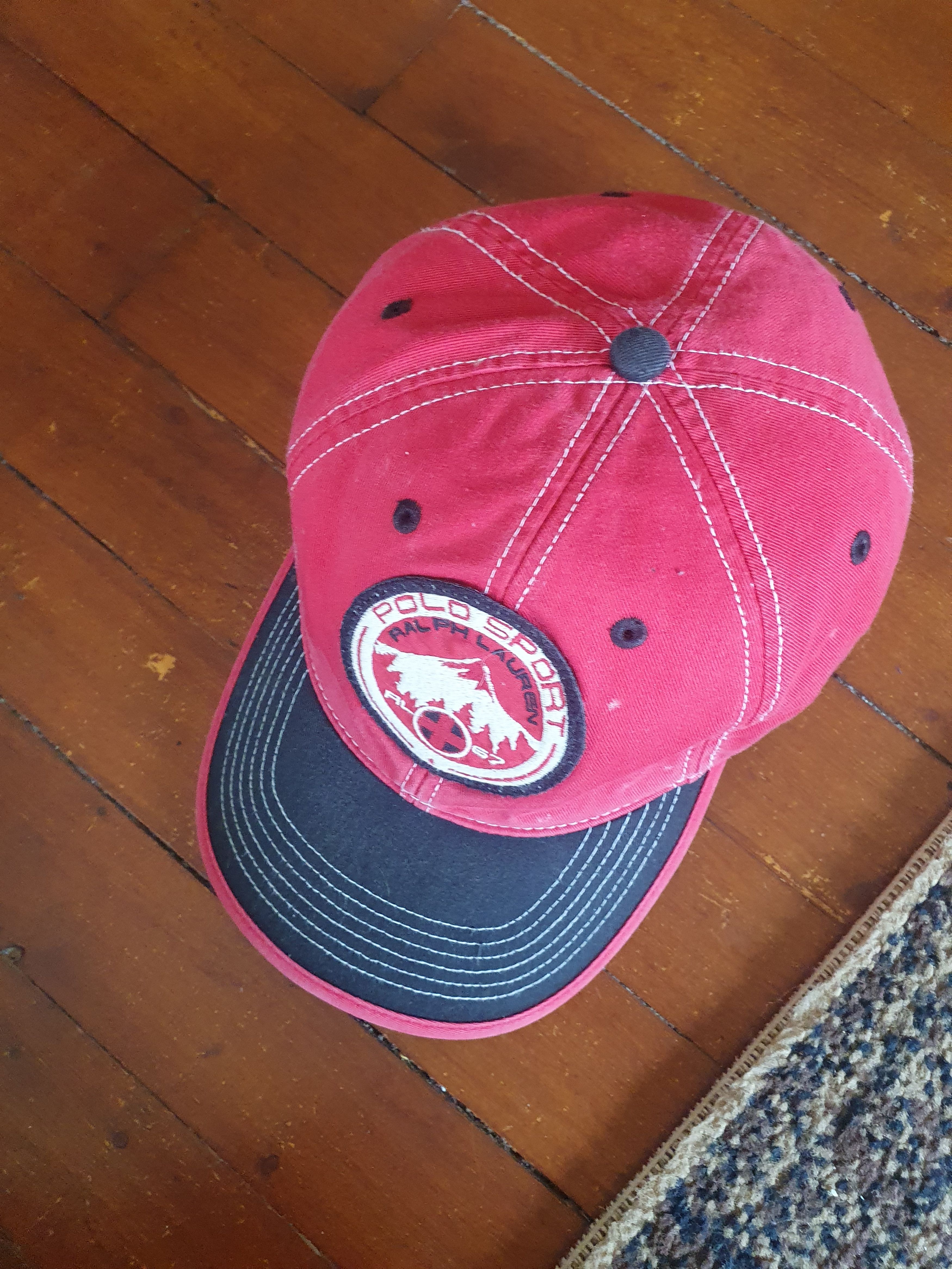 Polo Ralph Lauren × Vintage Polo Sport Ralph Lauren Vtg Mountain Cookie Patch strapback Size ONE SIZE - 5 Thumbnail
