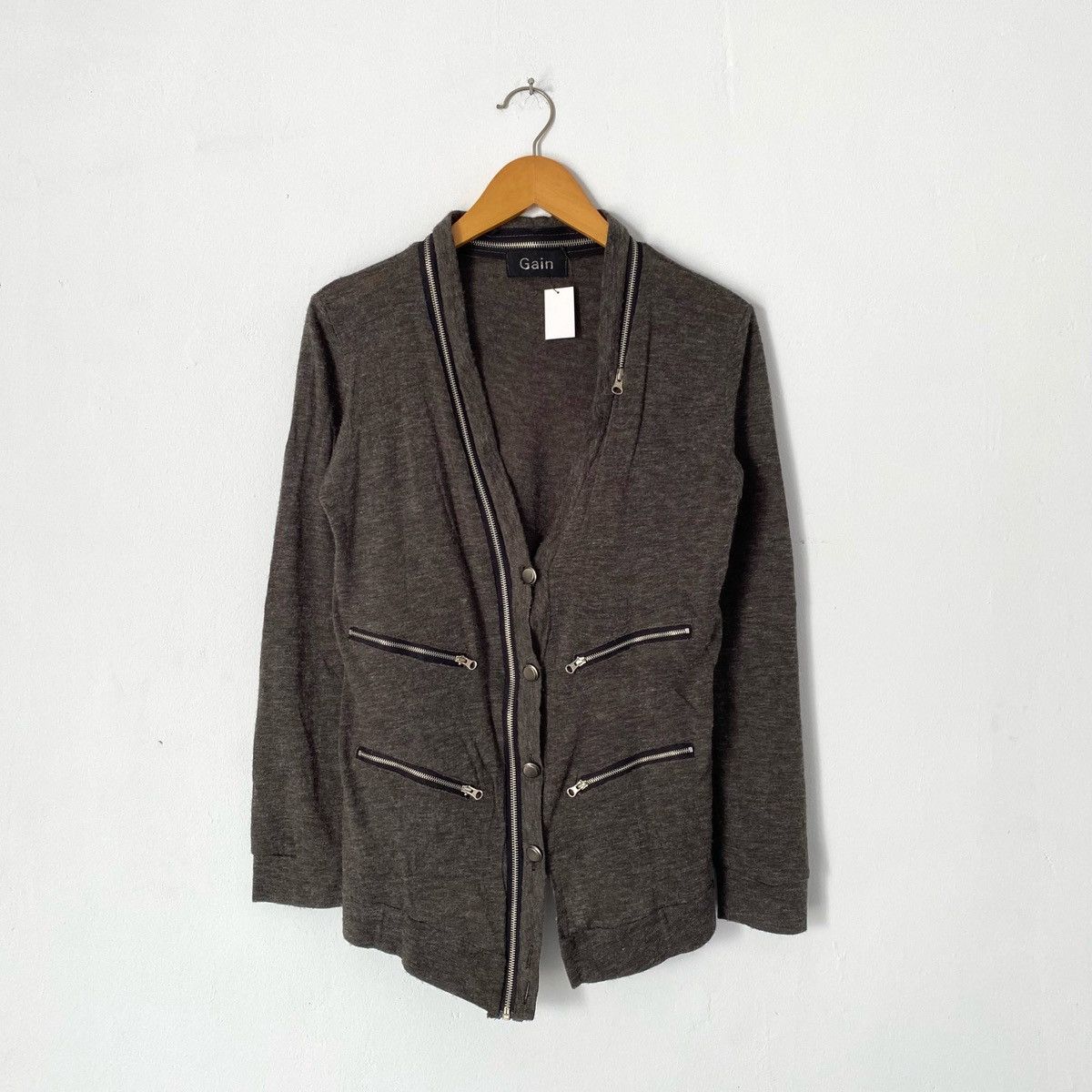 Gain cardigan multi zipper