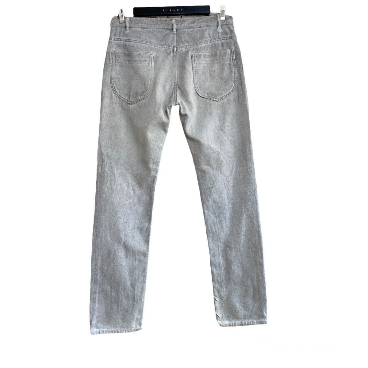 image of Vintage Maison Margiela Grey Denim Jeans in Milk Grey, Men's (Size 31)