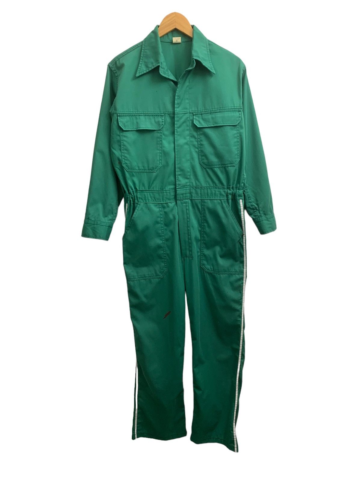 Japanese Brand × Vintage Vintage Mitsubishi Motor Coveralls Overalls Jumpsuit JDM Size US 36 / EU 52 - 4 Thumbnail