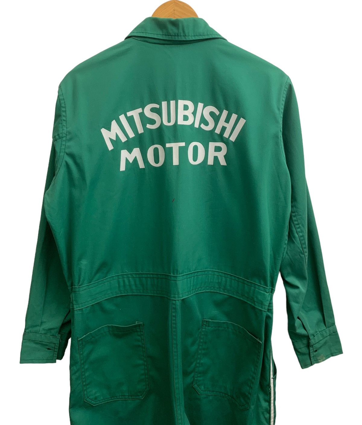 Japanese Brand × Vintage Vintage Mitsubishi Motor Coveralls Overalls Jumpsuit JDM Size US 36 / EU 52 - 1 Thumbnail