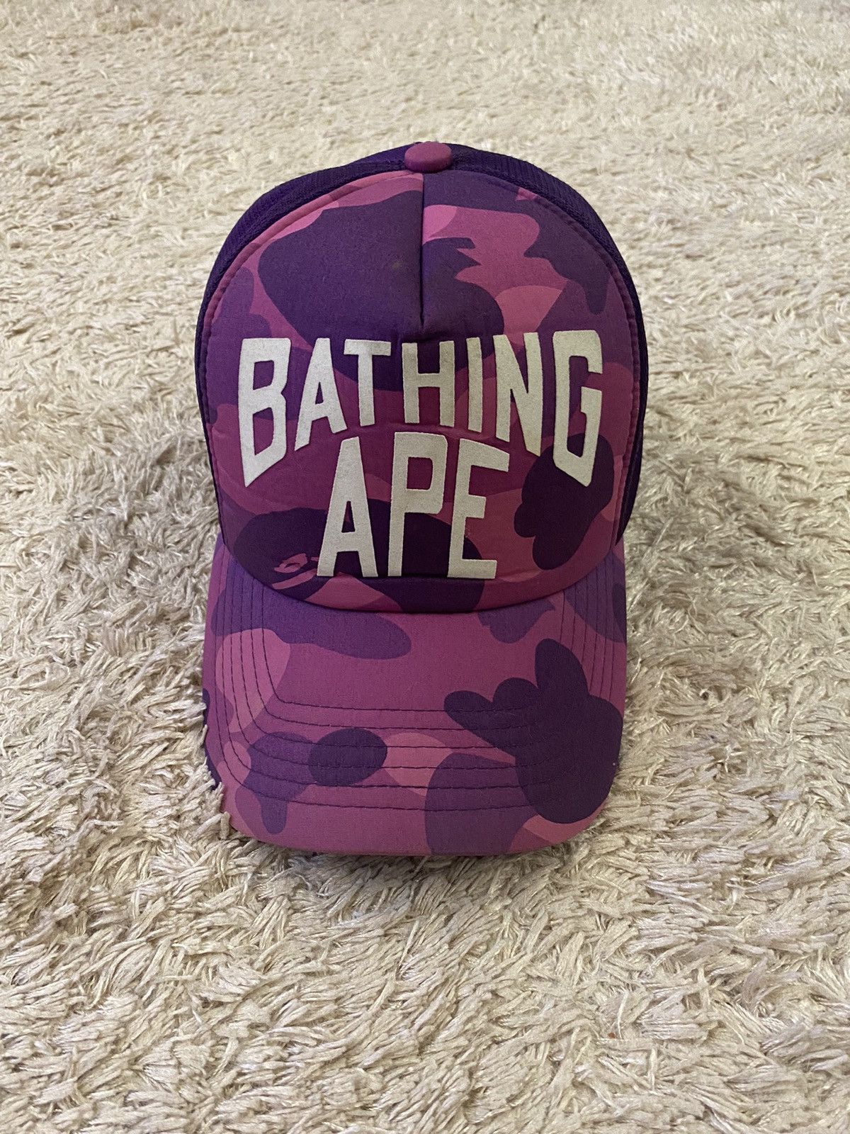 outlets storeonline BAPE NYC LOGO TRUCKER HAT MESH CAP | www