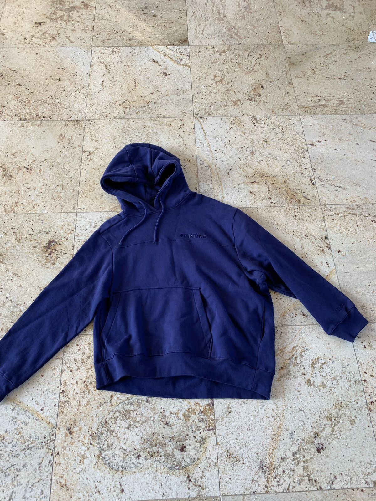 Martine Rose Twisted Hoodie in Dark Blue Size US M / EU 48-50 / 2 - 3 Thumbnail