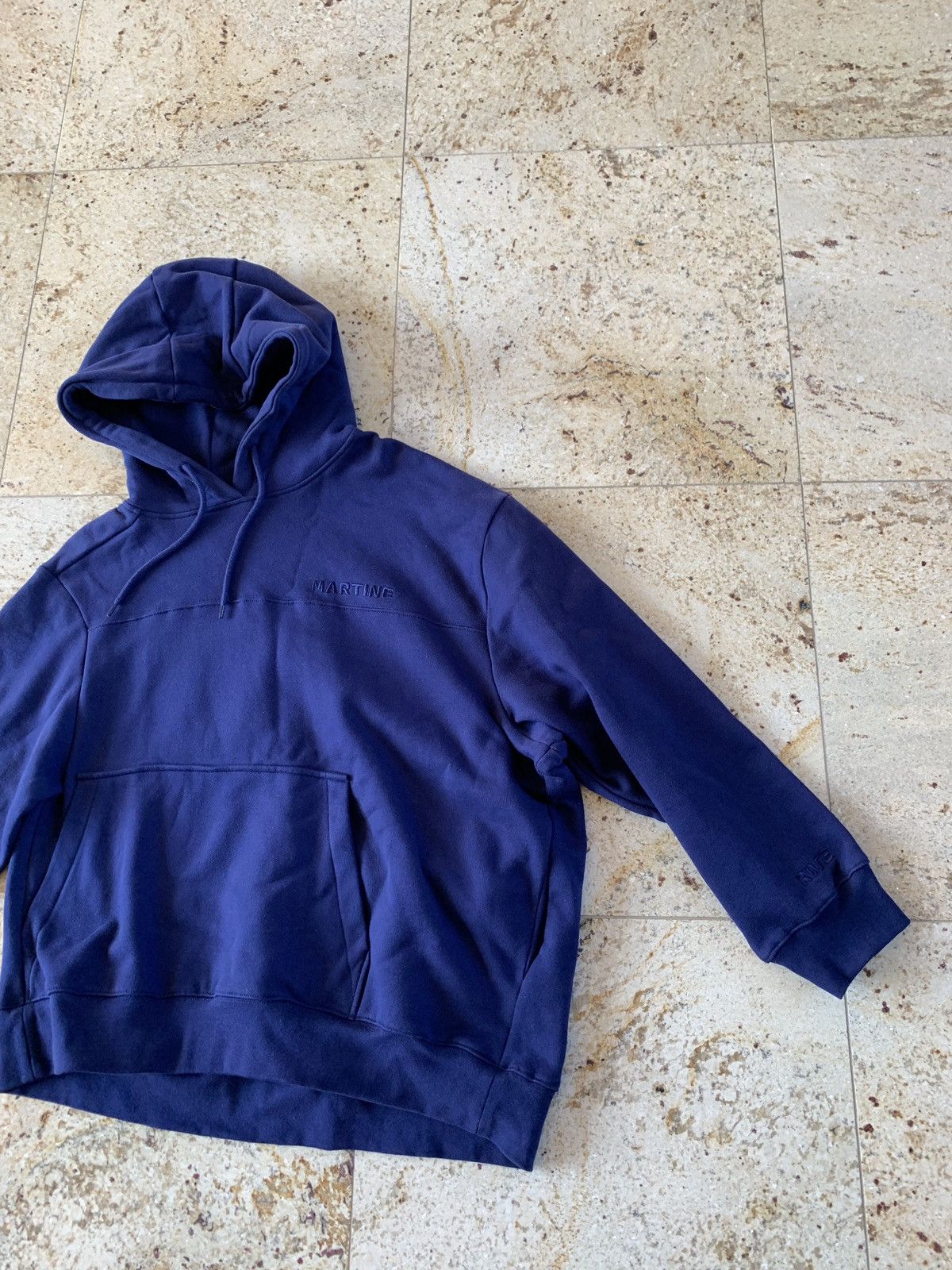 Martine Rose Twisted Hoodie in Dark Blue Size US M / EU 48-50 / 2 - 8 Thumbnail