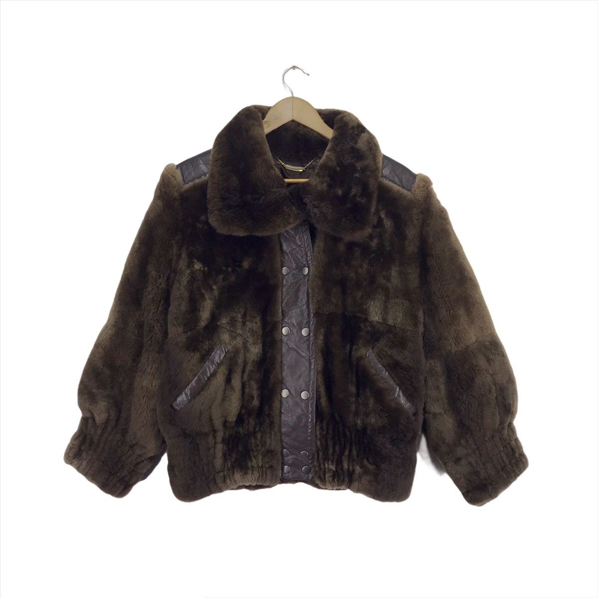 Vintage J.C.De Castelbajac Fur Leathers Button Jacket