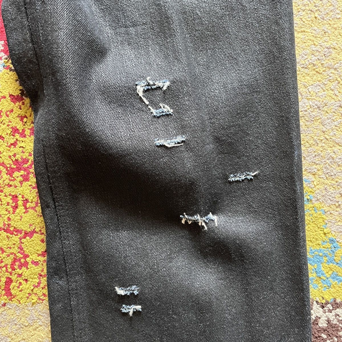 Japanese Brand Jun Takahashi Distressed Wax Denim Size US 30 / EU 46 - 8 Thumbnail