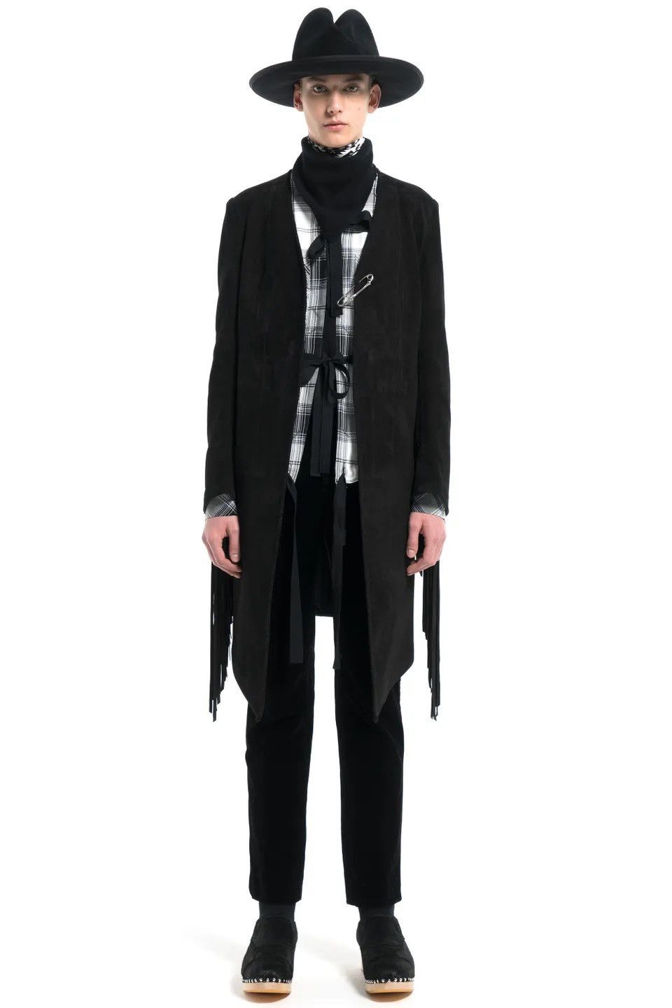 Number (N)ine The Soloist AW17 Collarless Western Shirt Size US M / EU 48-50 / 2 - 14 Thumbnail