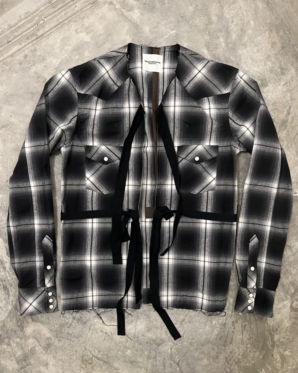 Number (N)ine The Soloist AW17 Collarless Western Shirt Size US M / EU 48-50 / 2 - 1 Thumbnail